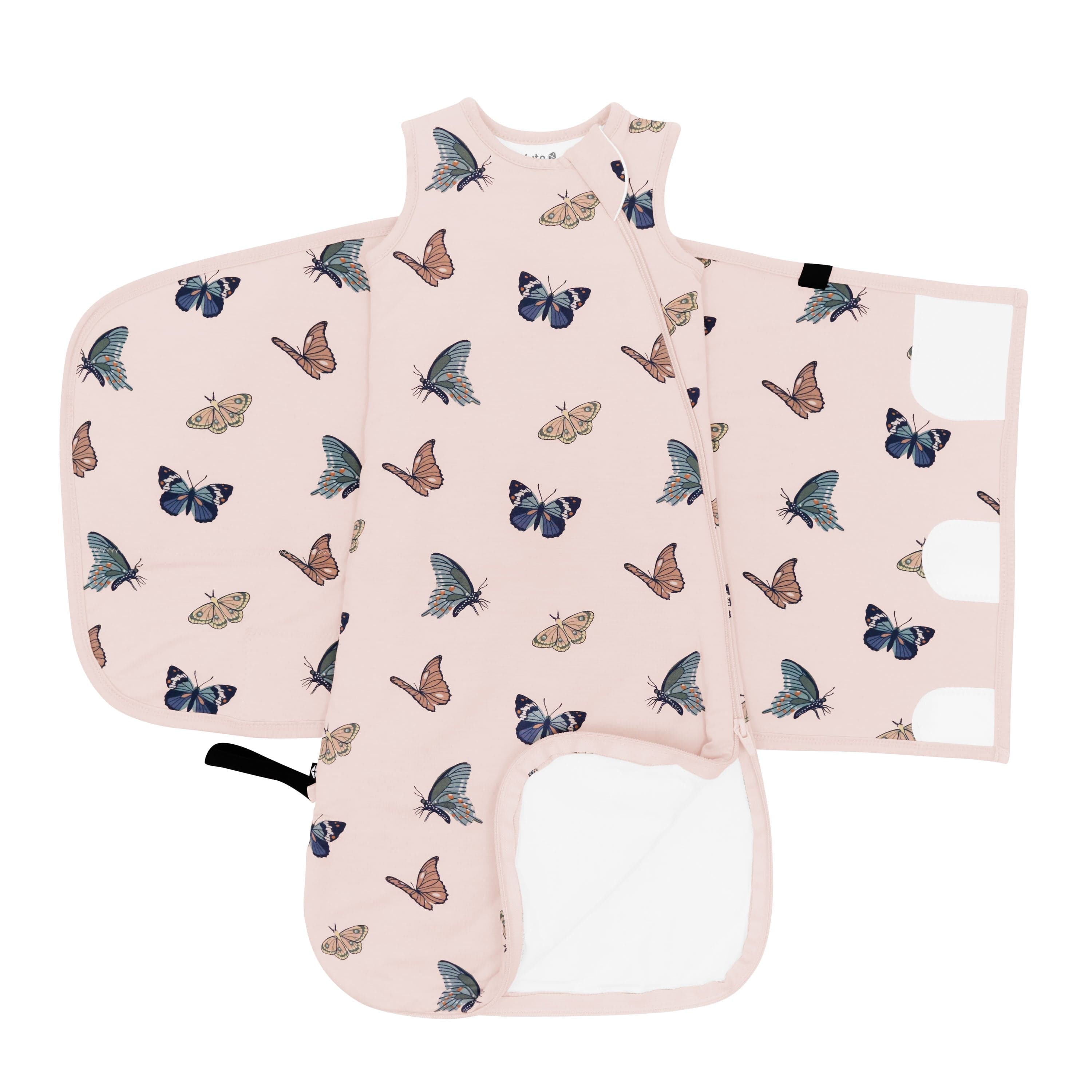 Sleep Bag Swaddler in Blush Butterfly 1.0