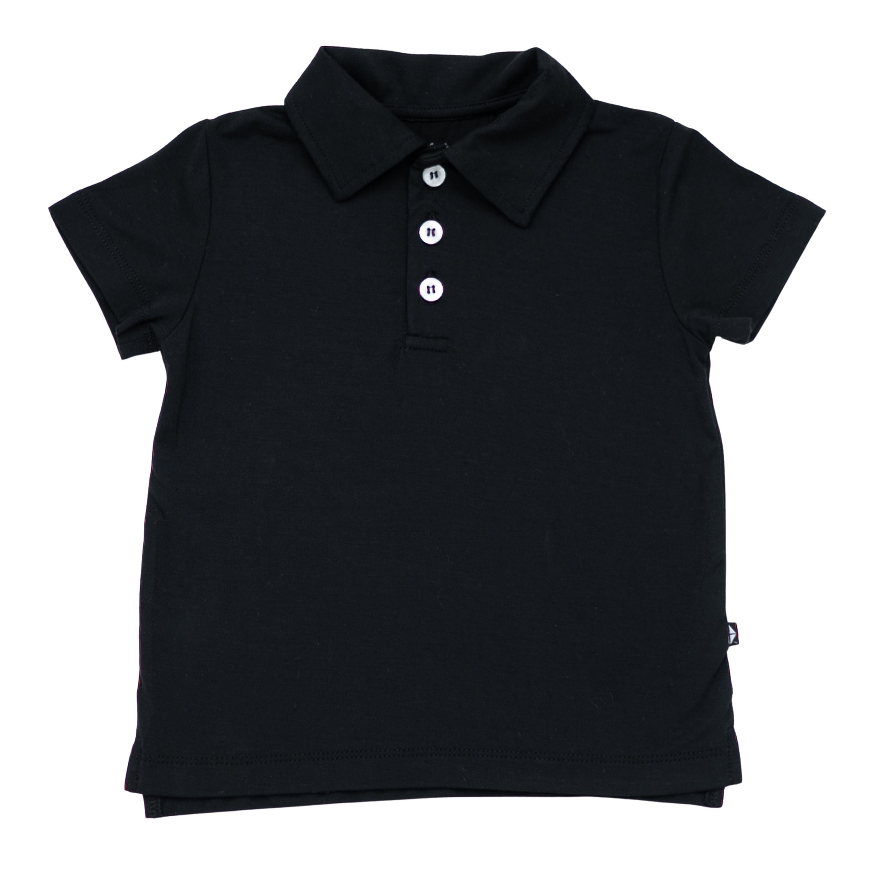 Toddler Short Sleeve Polo in Midnight