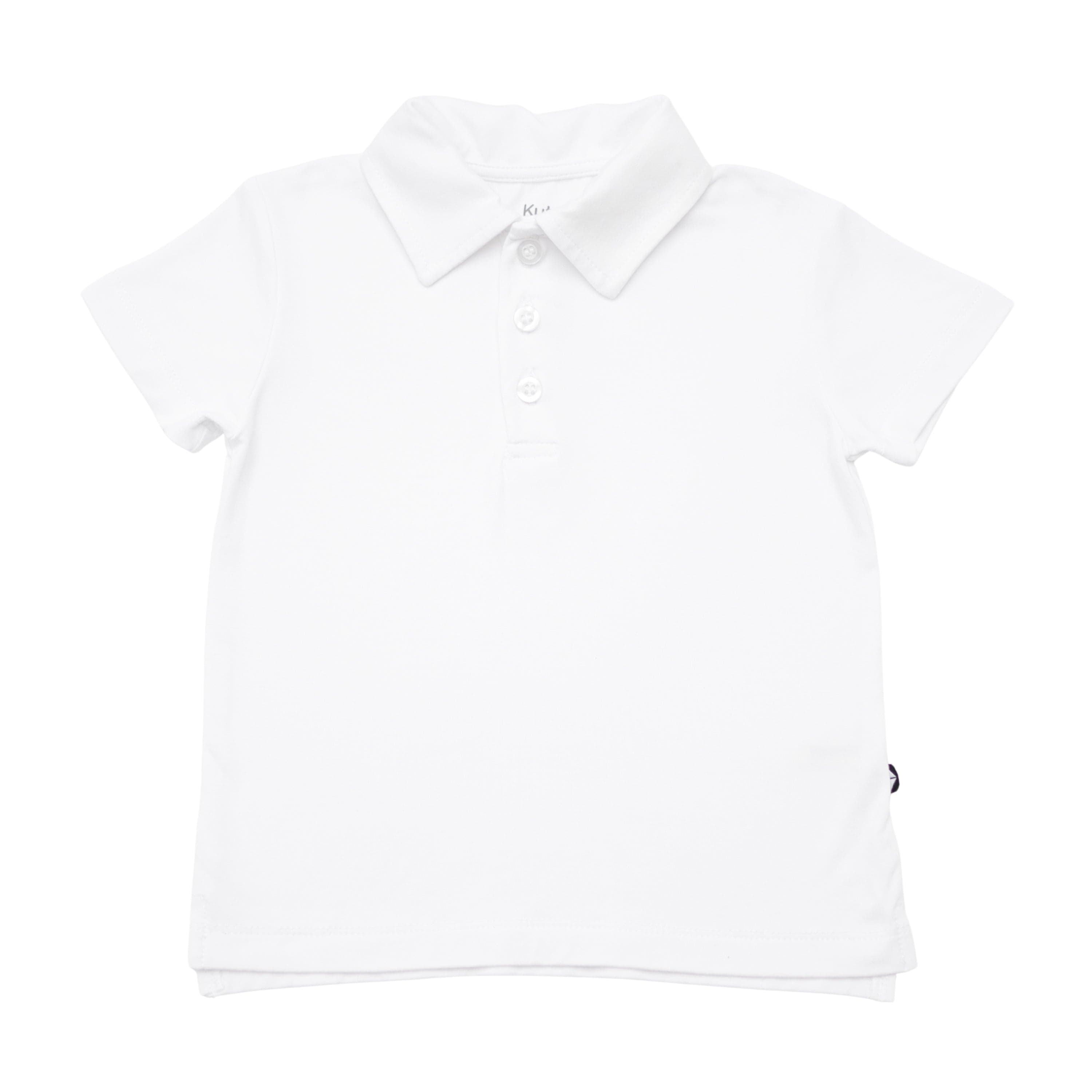 Toddler Short Sleeve Polo in Snow
