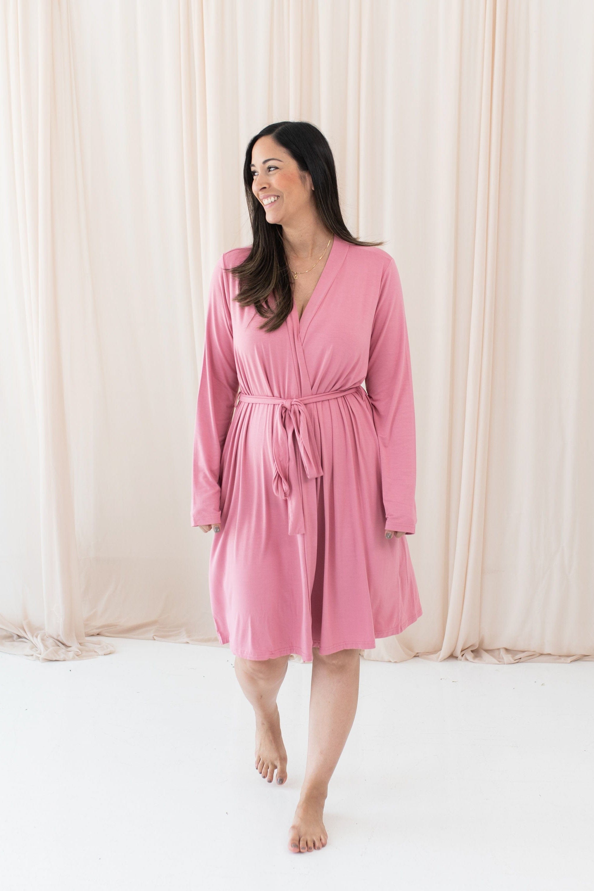 Women’s Lounge Robe in Apple Blossom