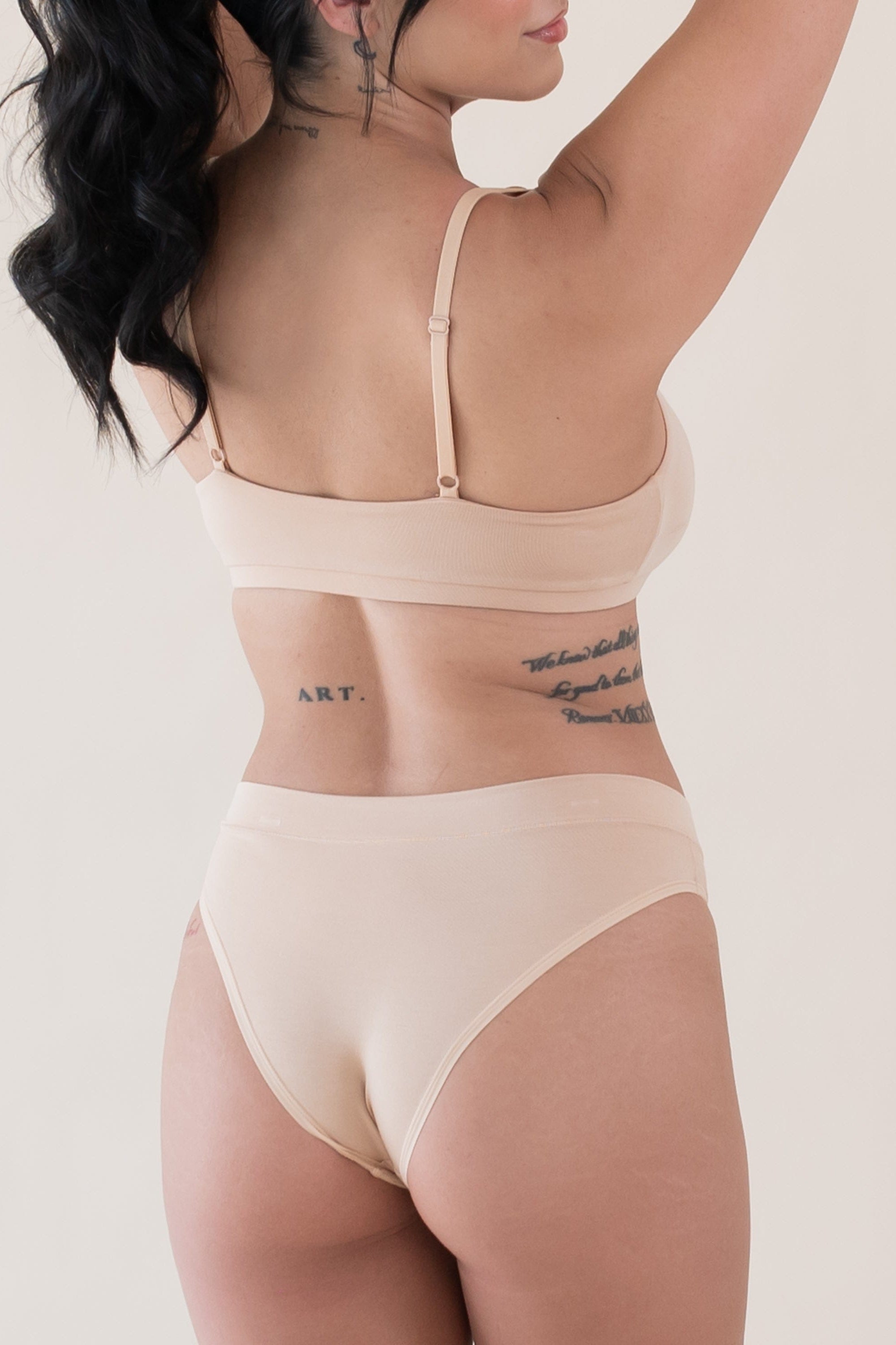 Women's Scoop Neck Bralette in Chai
