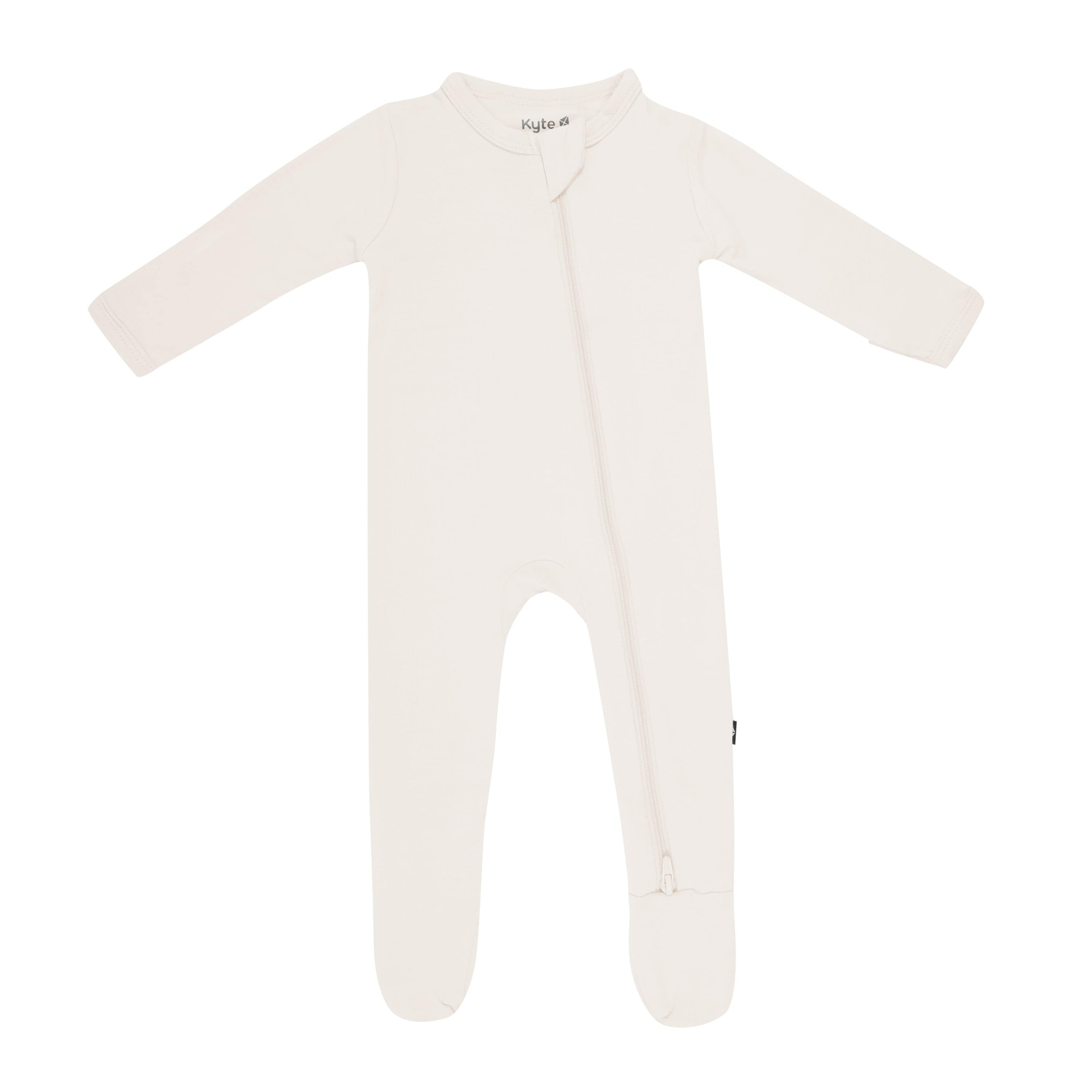 Zippered Footie in Oat