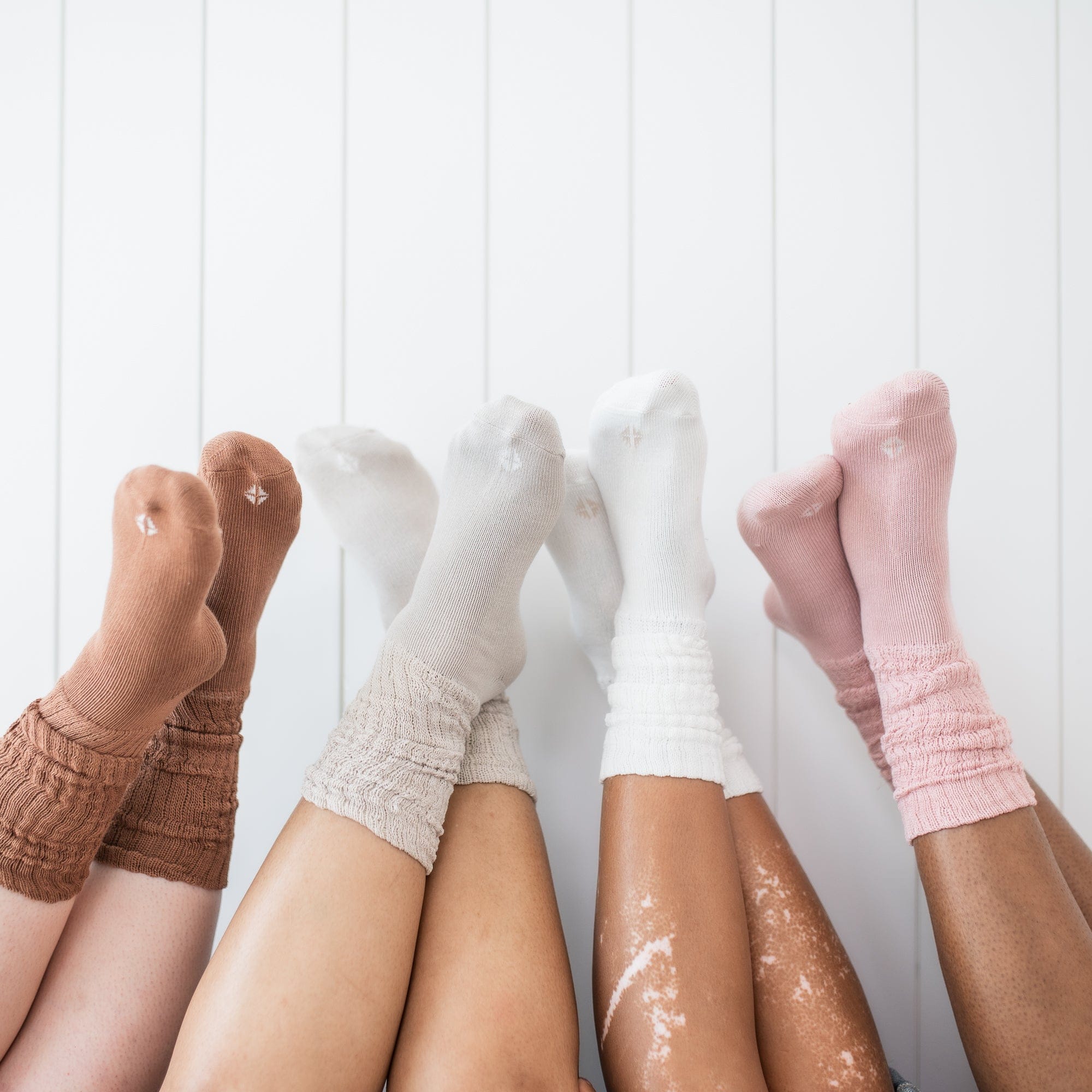 Adult Scrunch Socks in Latte