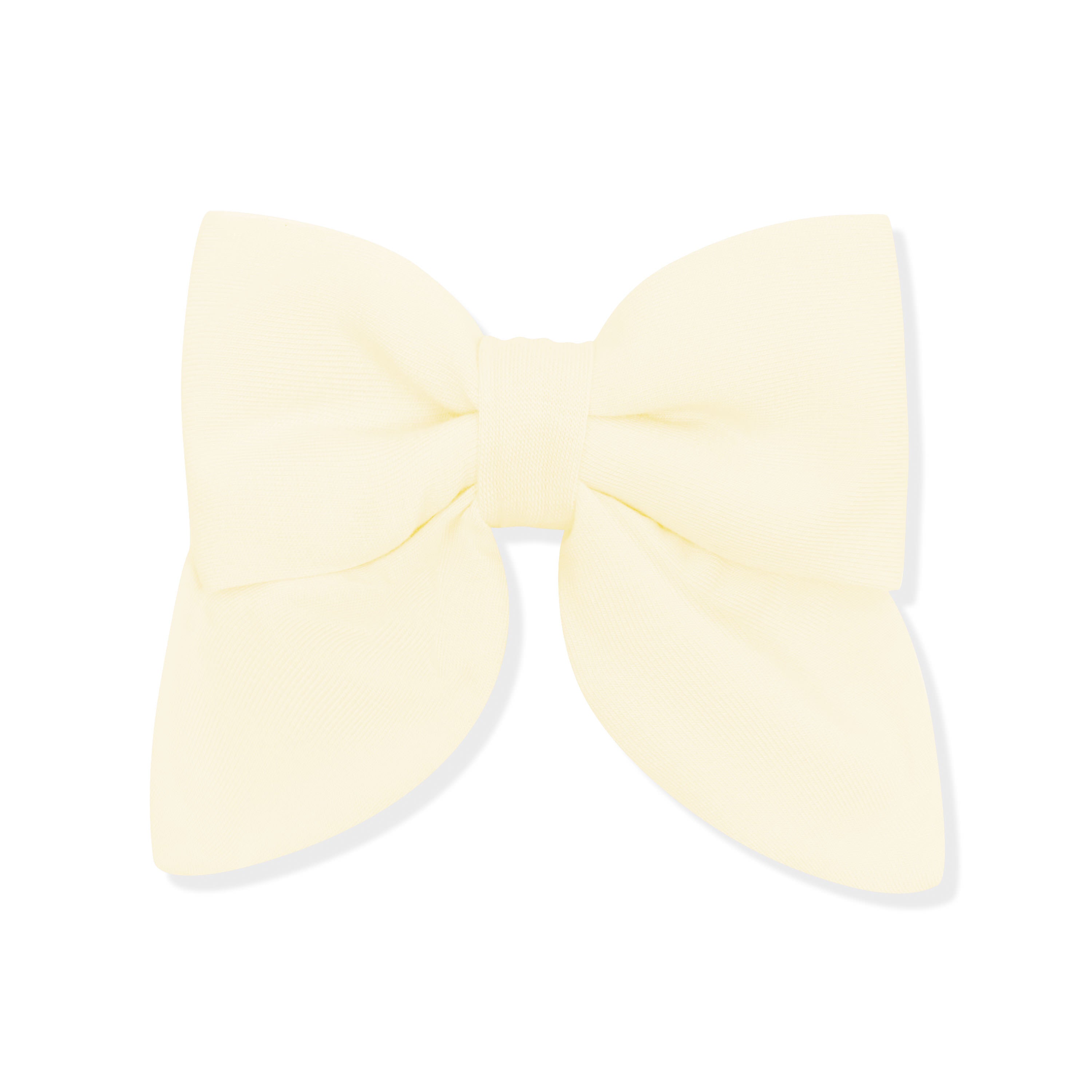 Medium Alligator Clip Bow in Chamomile