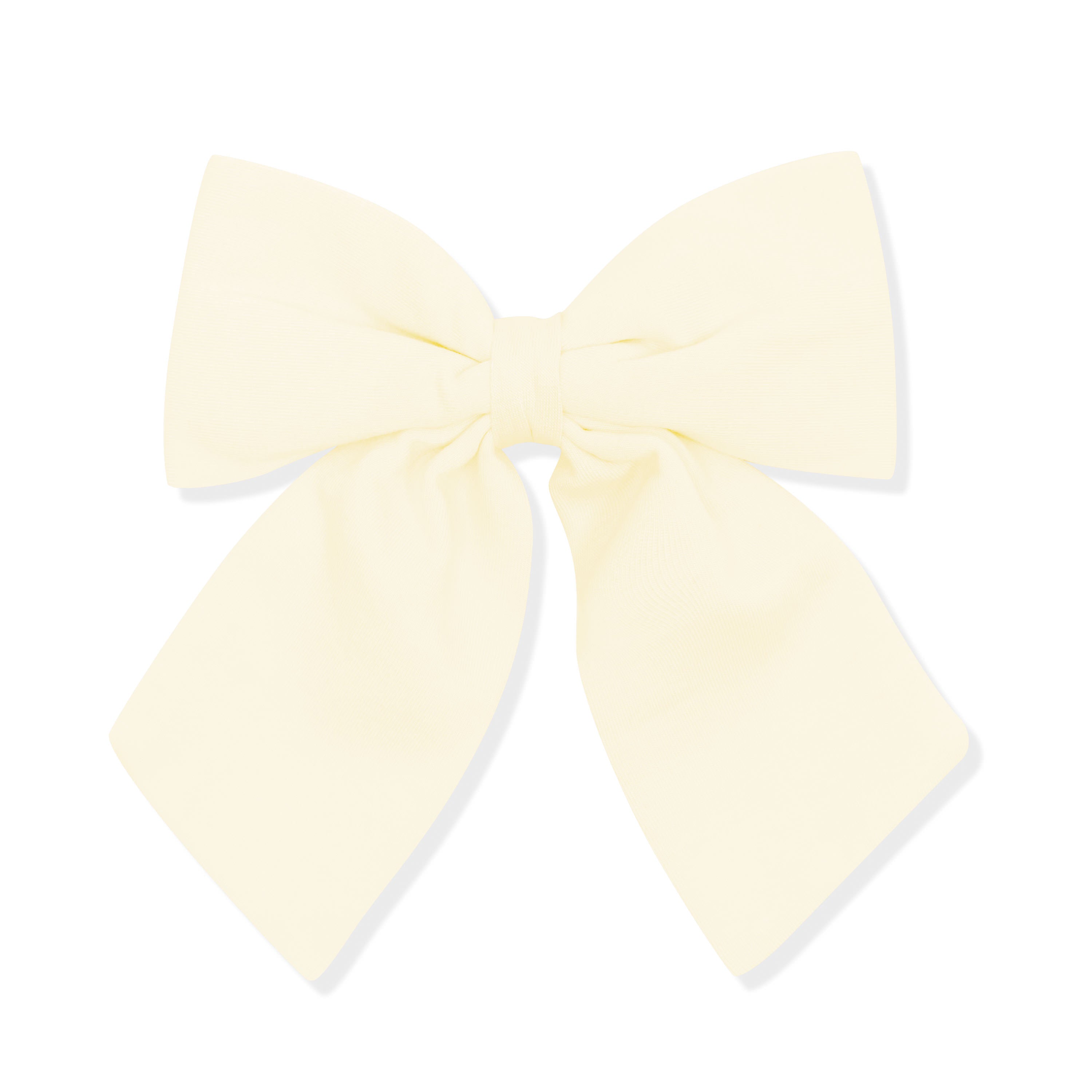 Large Alligator Clip Bow in Chamomile