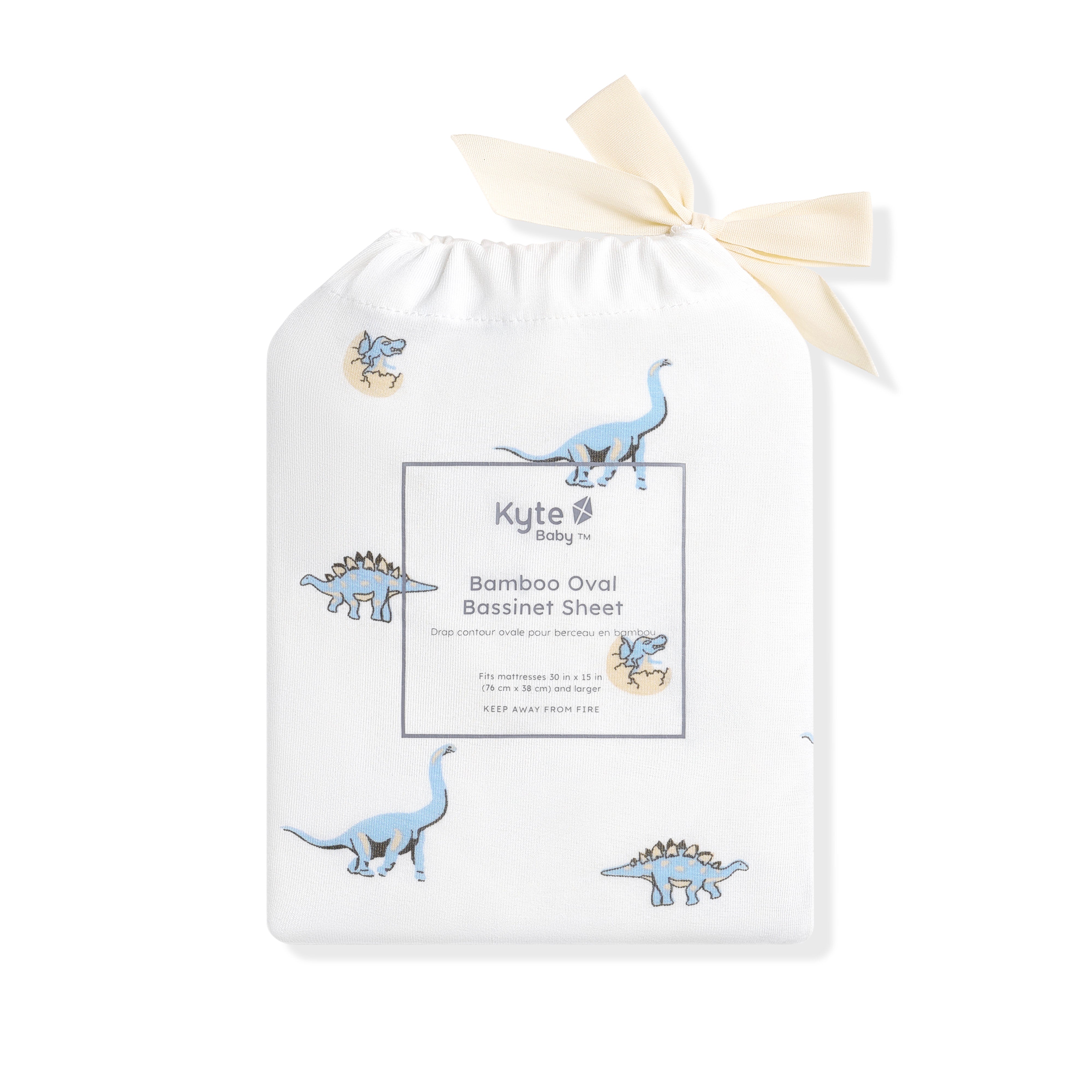 Oval Bassinet Sheet in Jurassic