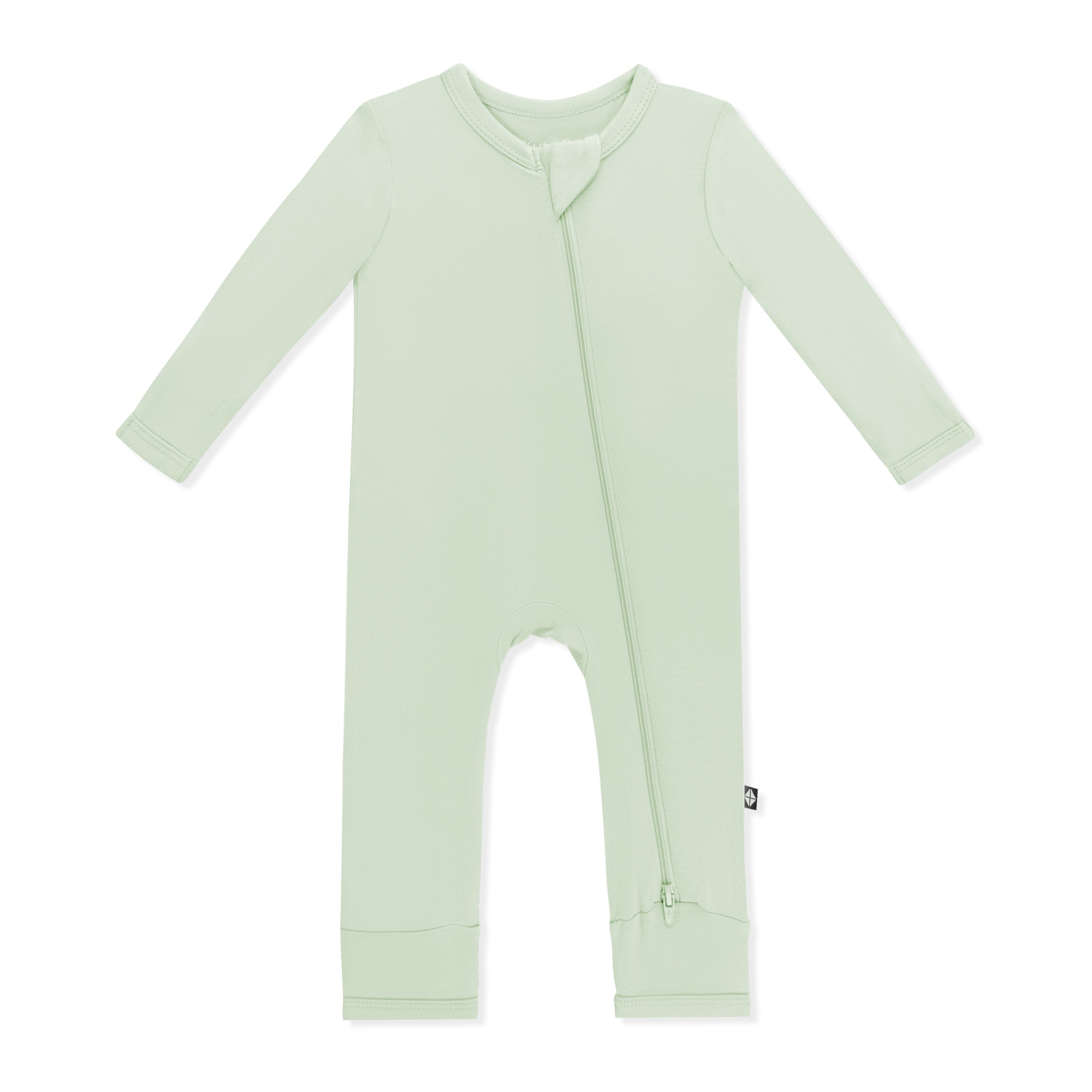 Zippered Romper in Basil