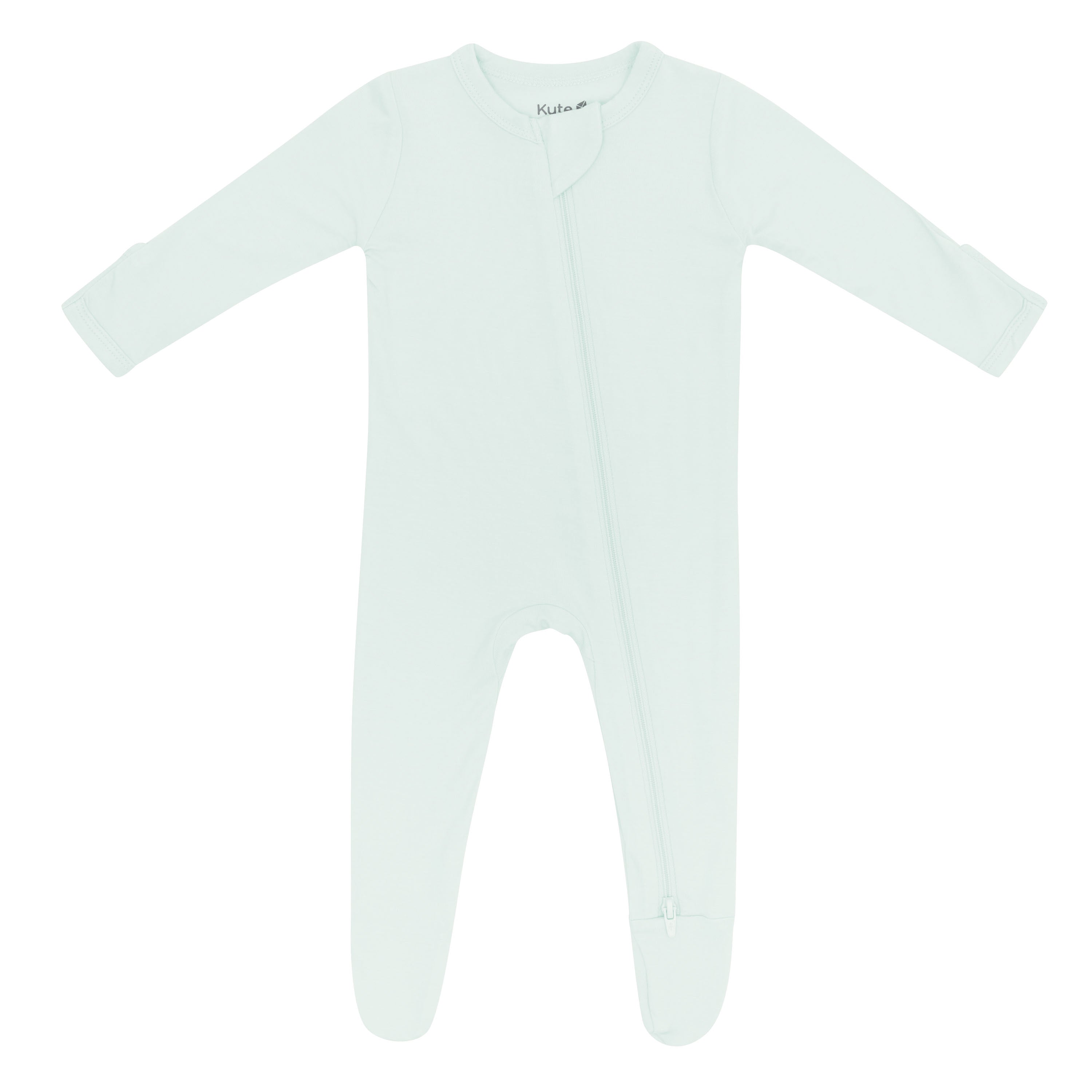 Zippered Footie in Dew
