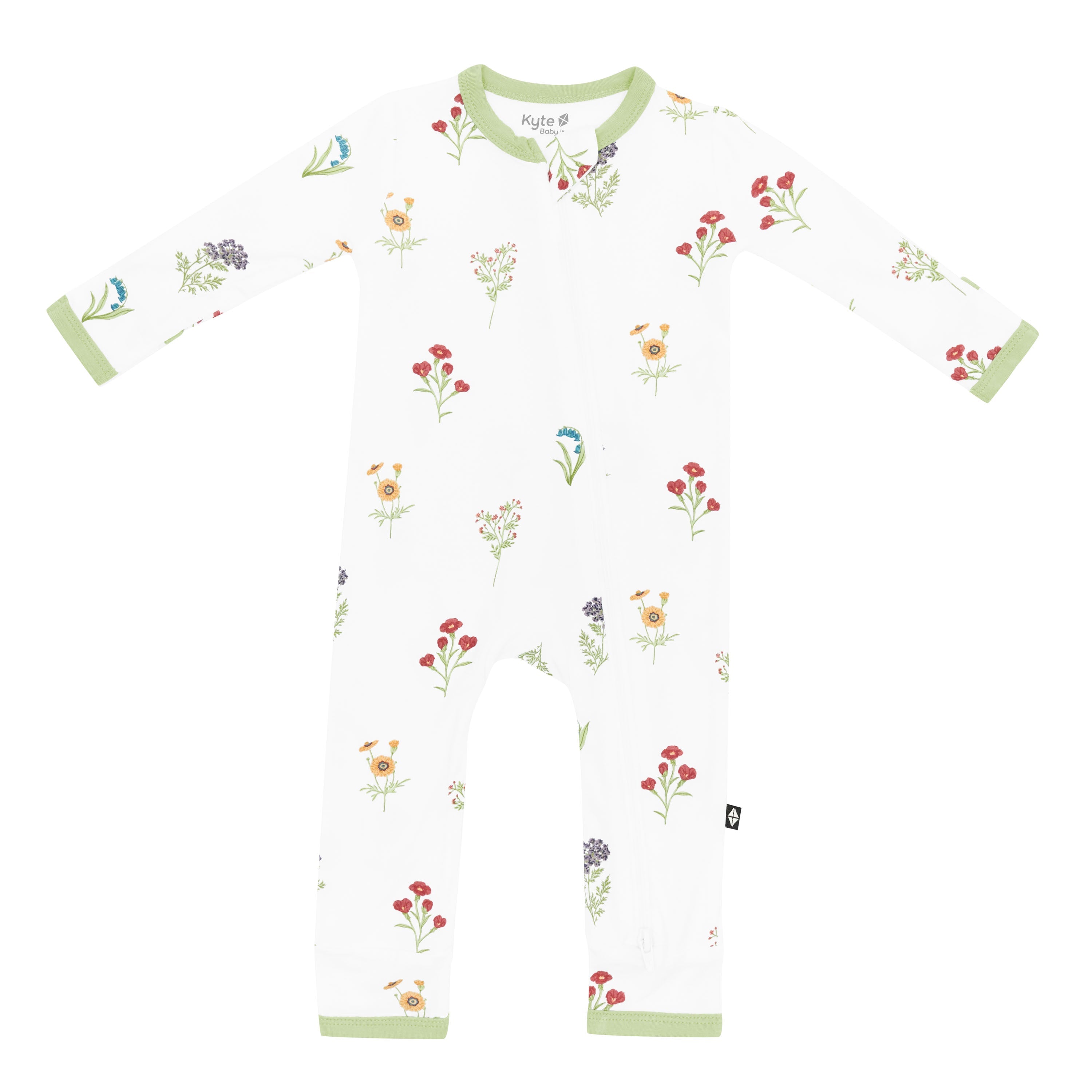 Zippered Romper in Wildflower