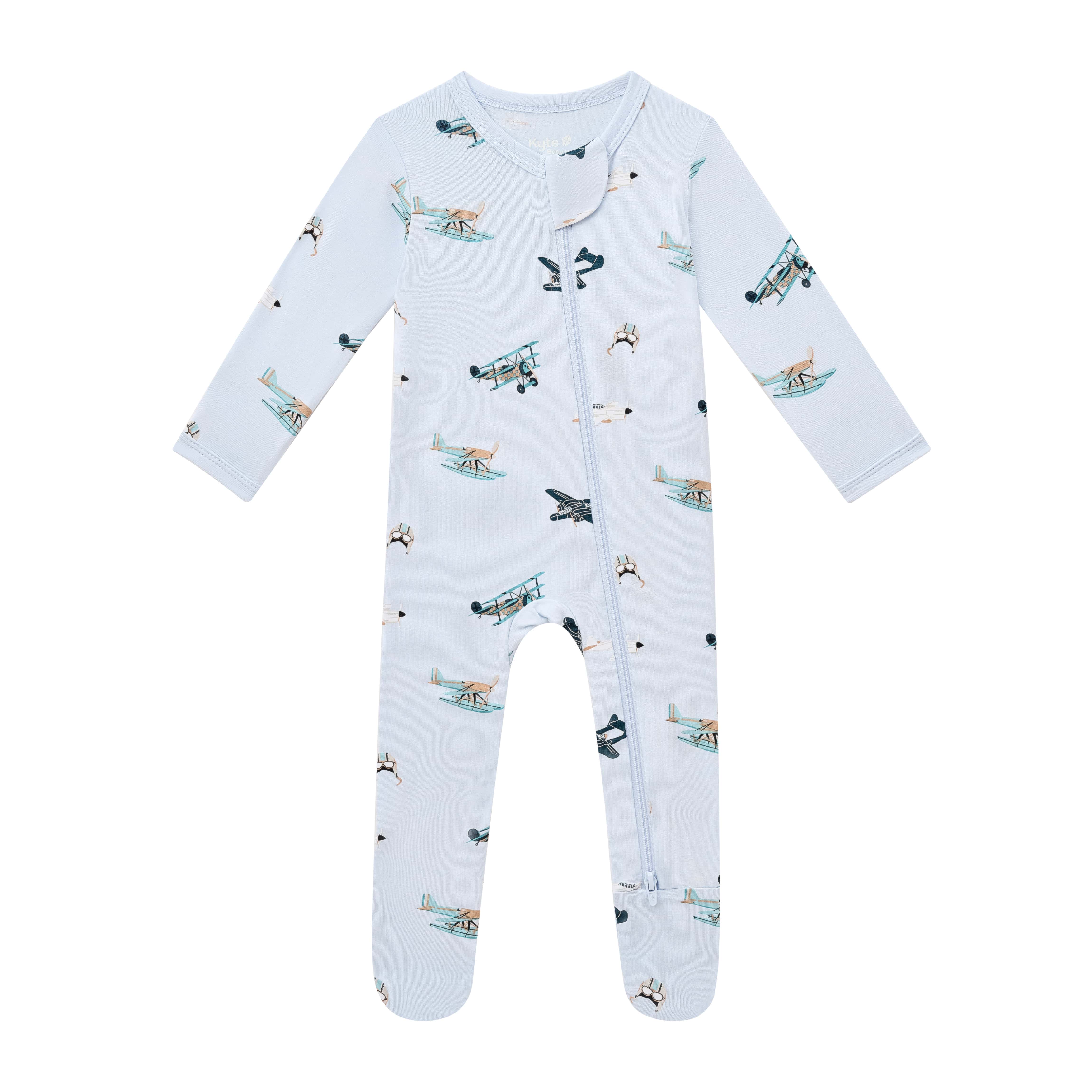 Zippered Footie in Take Off