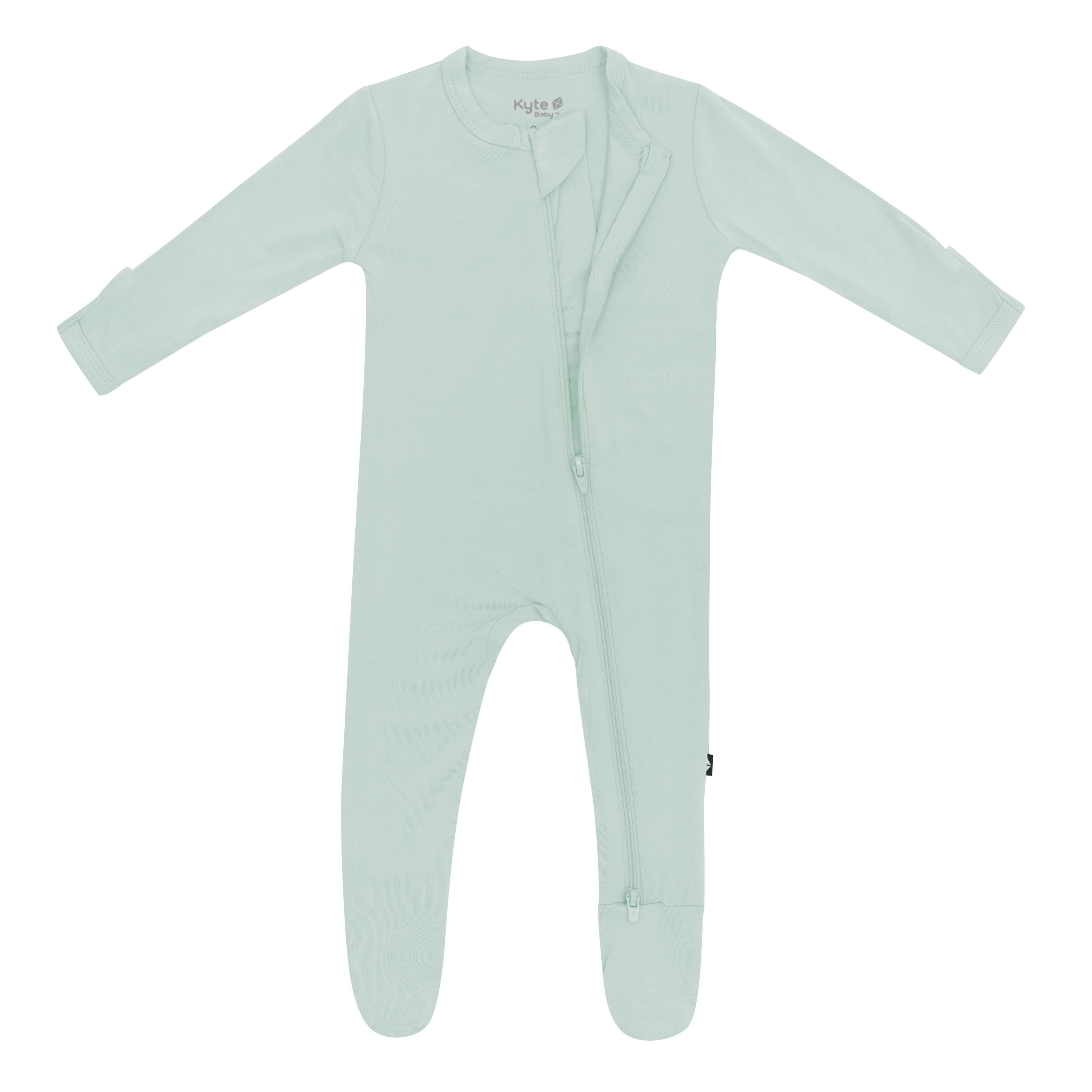 Zippered Footie in Sage