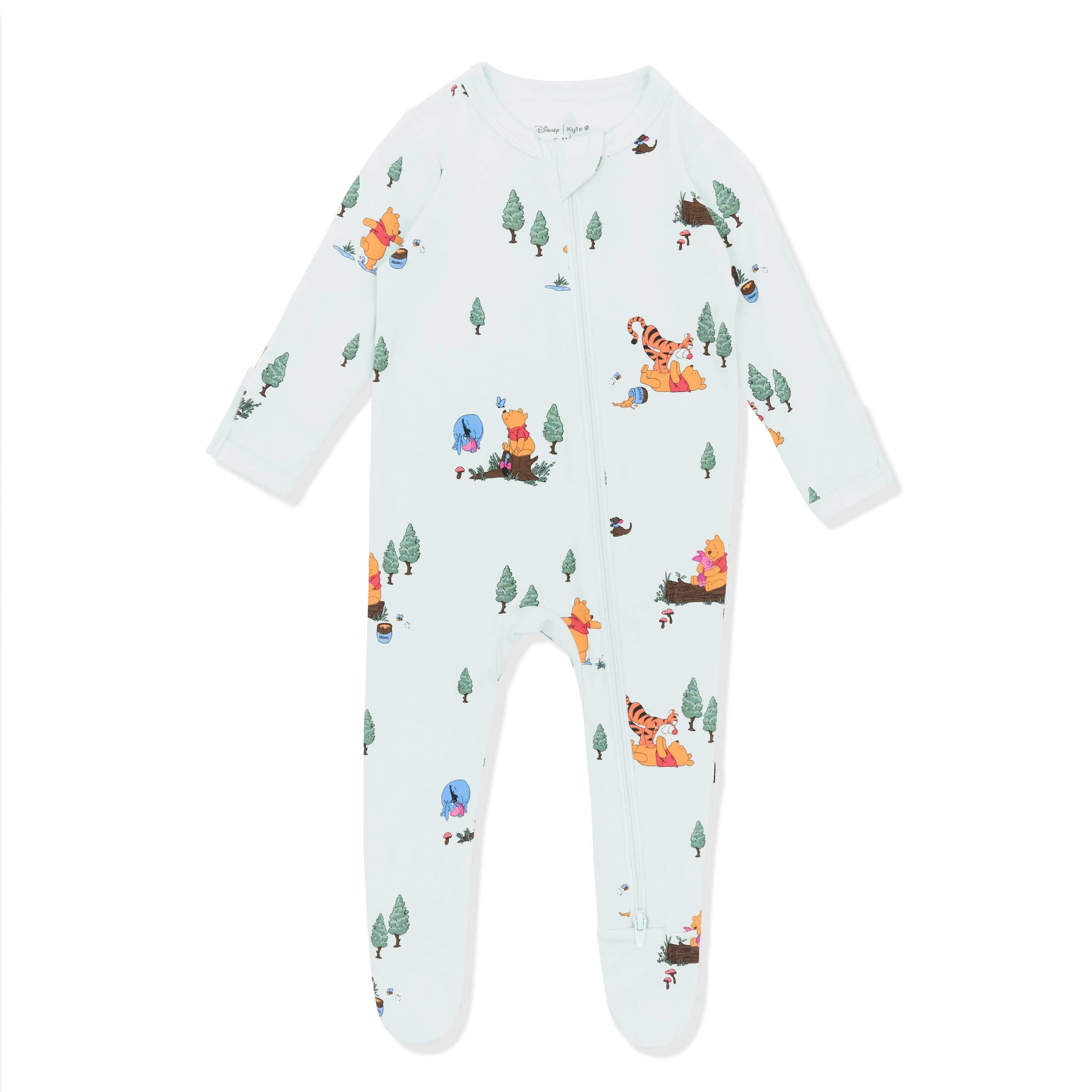 Zippered Footie in Winnie the Pooh Hundred Acre Wood