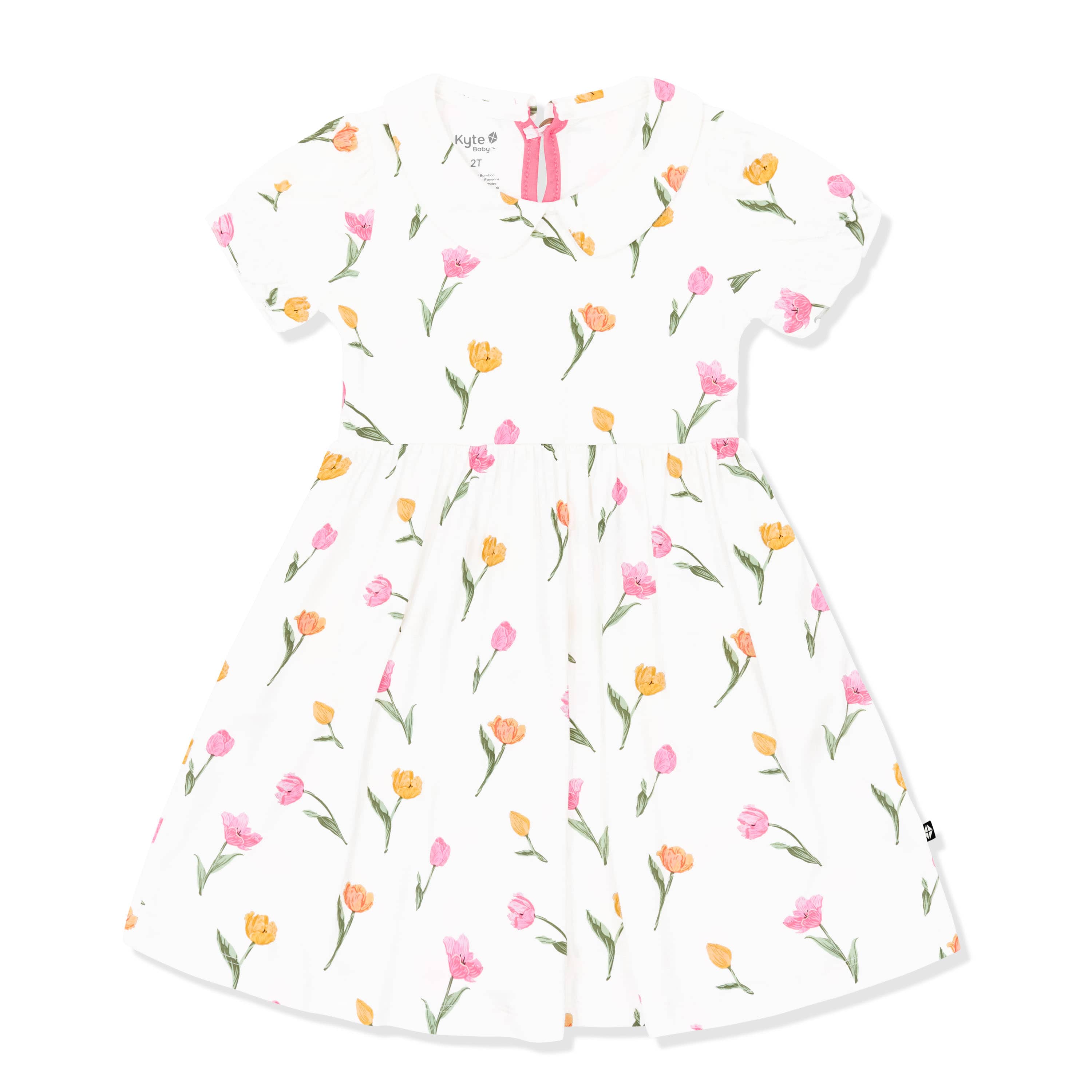 Peter Pan Collar Dress in Tulip