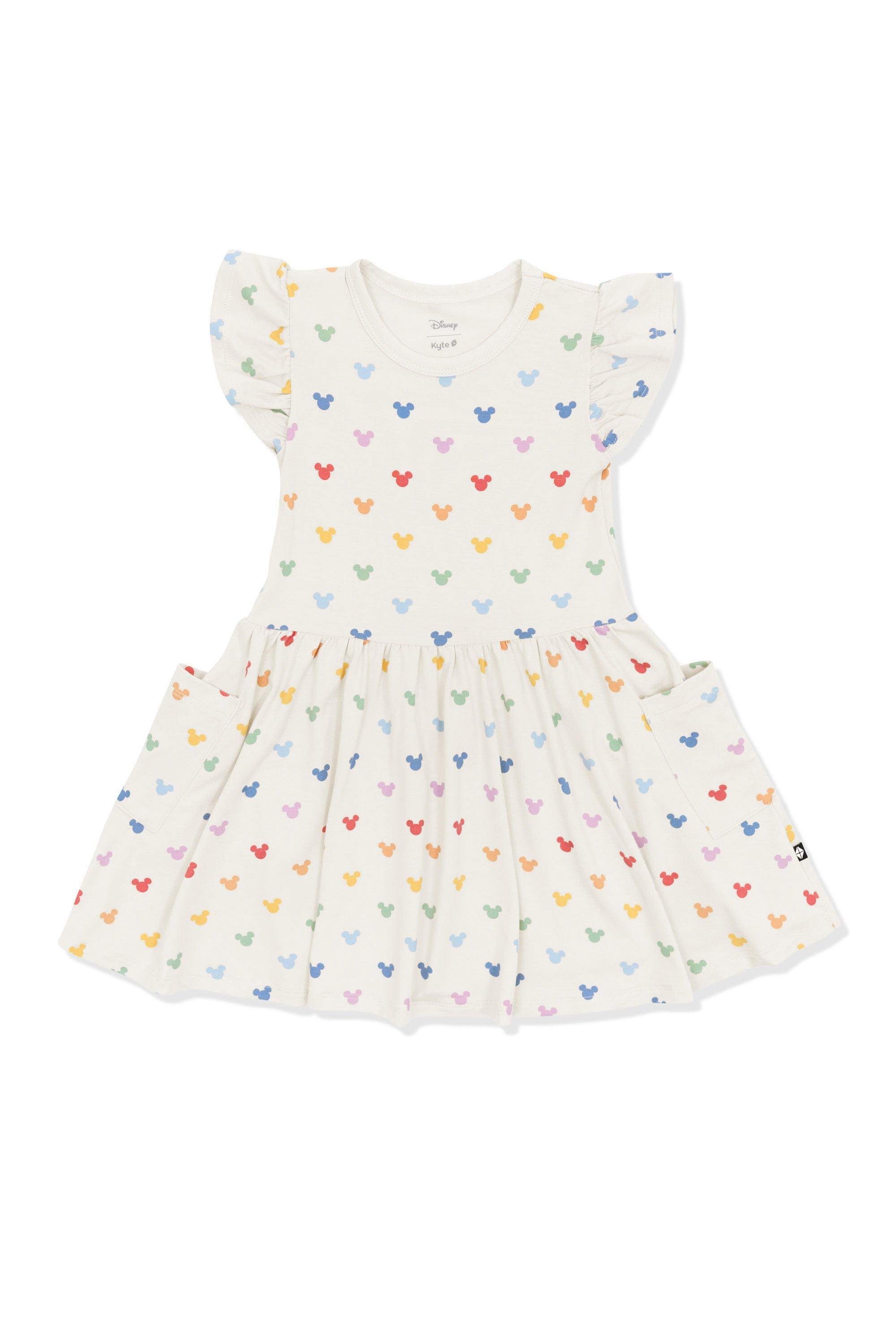 Pocket Dress in Pastel Mickey Mouse