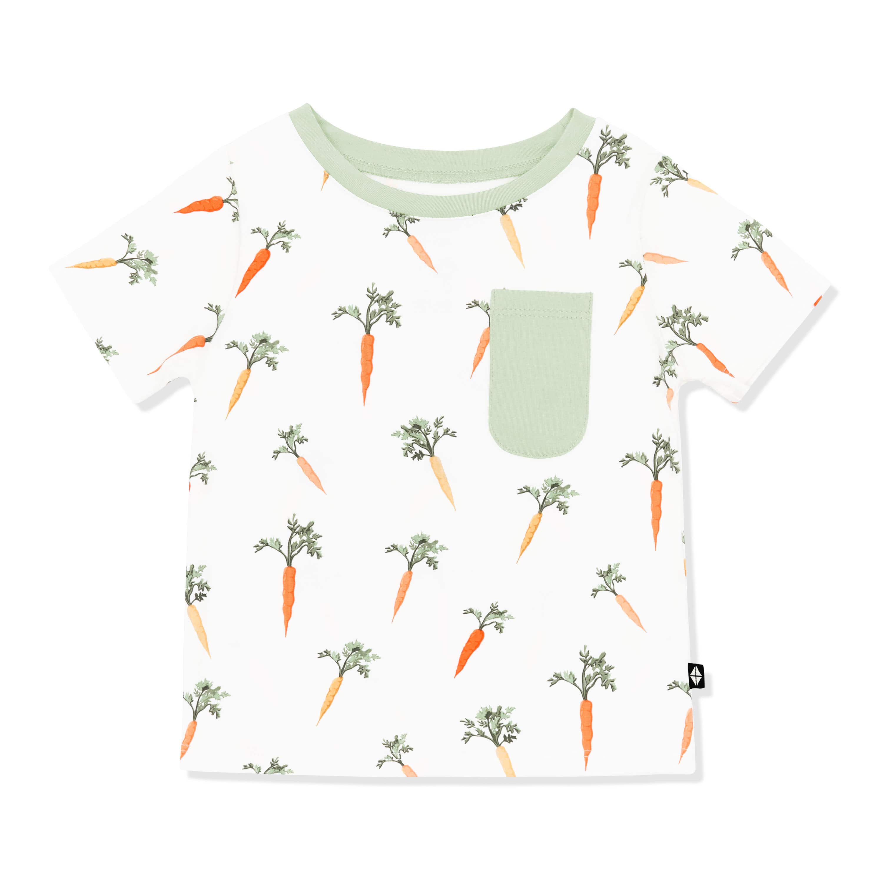 Toddler Crew Neck Tee in Carrot