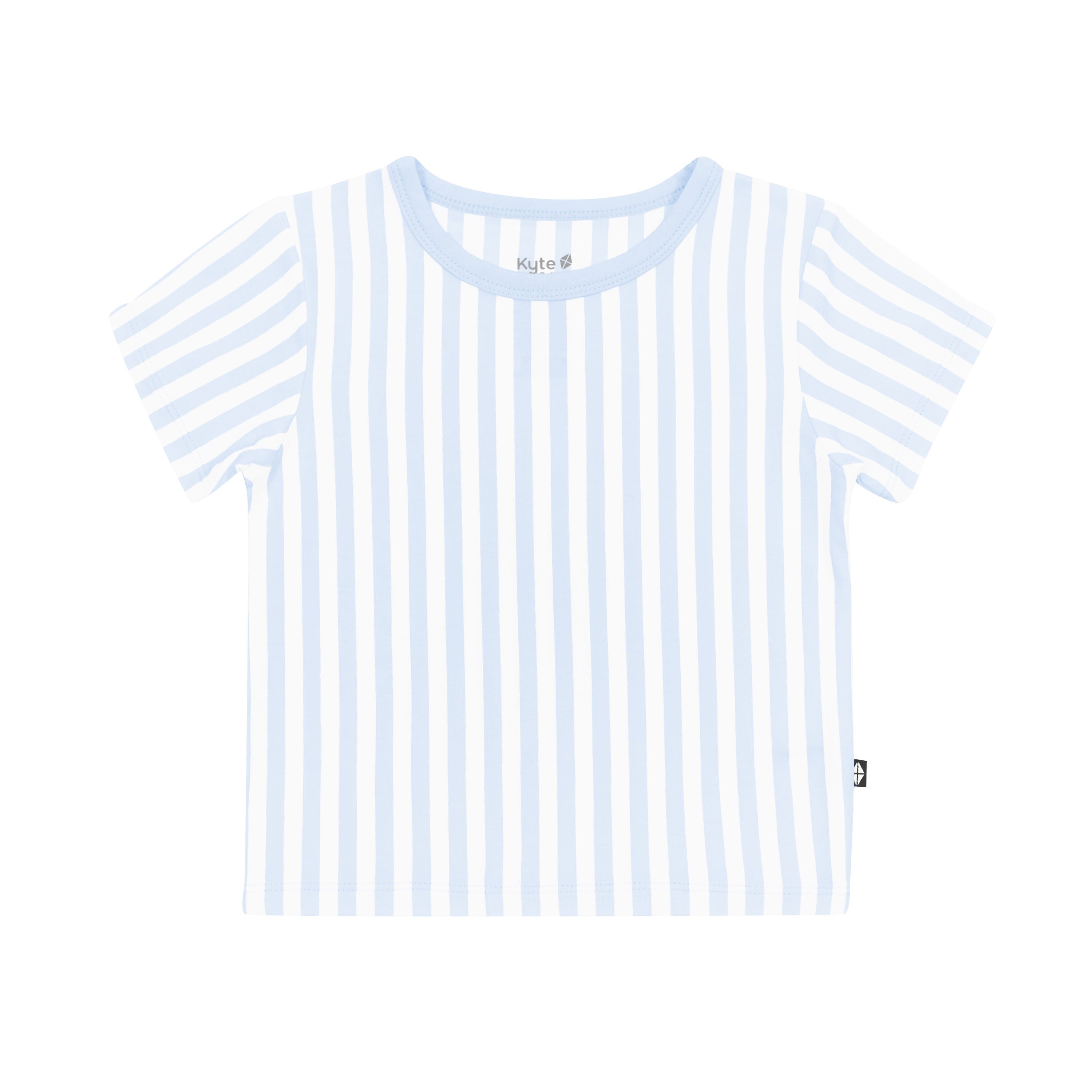 Toddler Basic Tee in Small Mist Stripe
