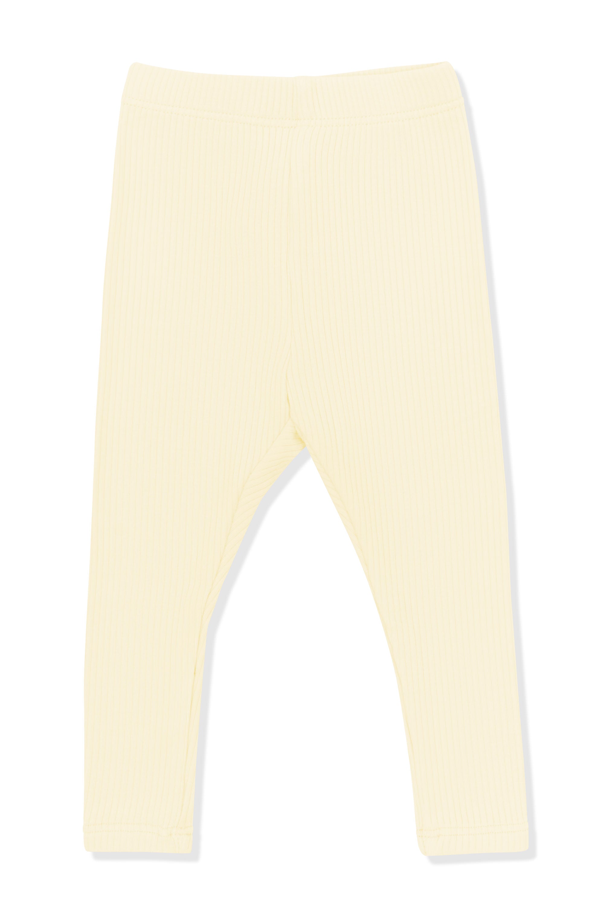 Ribbed Leggings in Chamomile