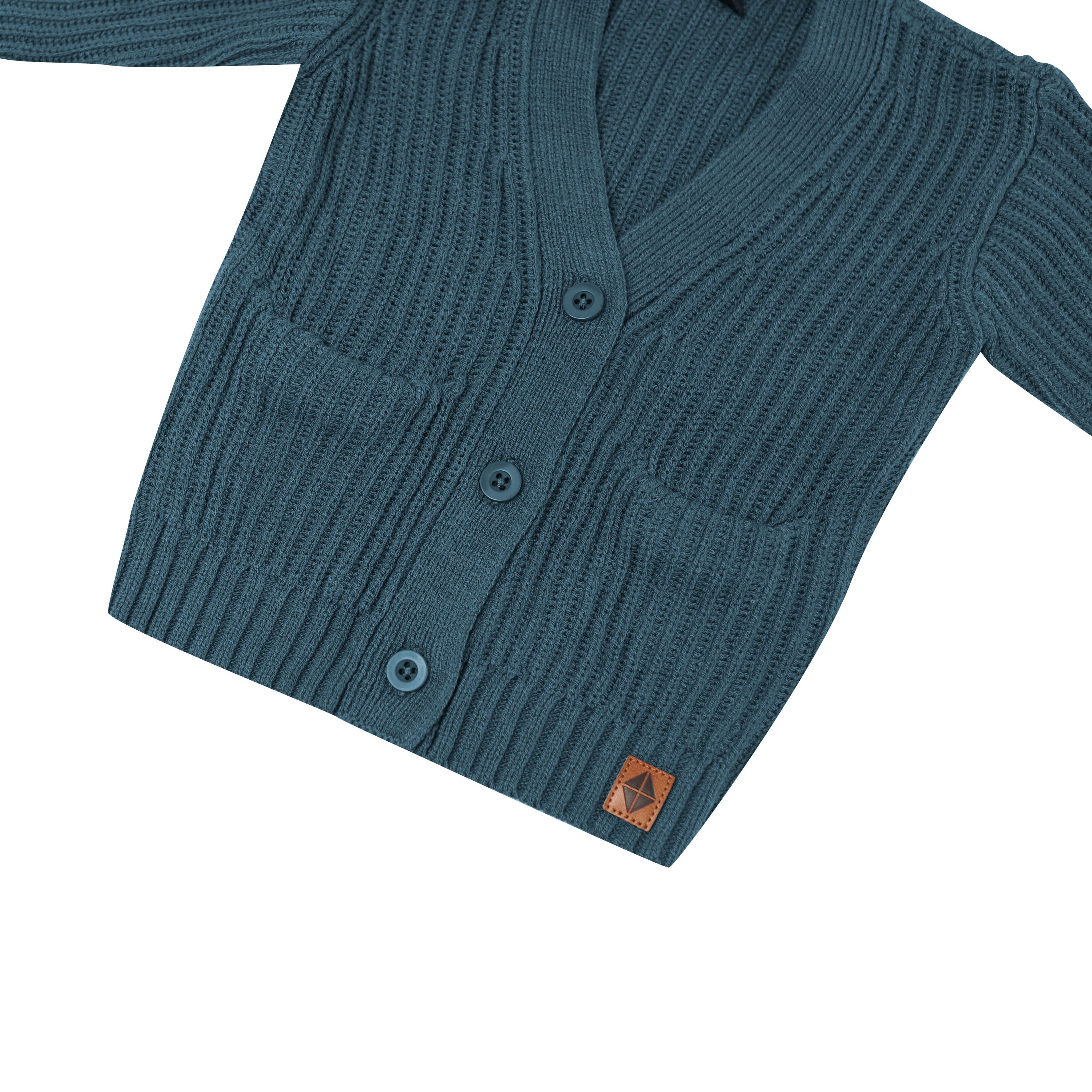 Chunky Knit Oversized Cardigan in Atlantic