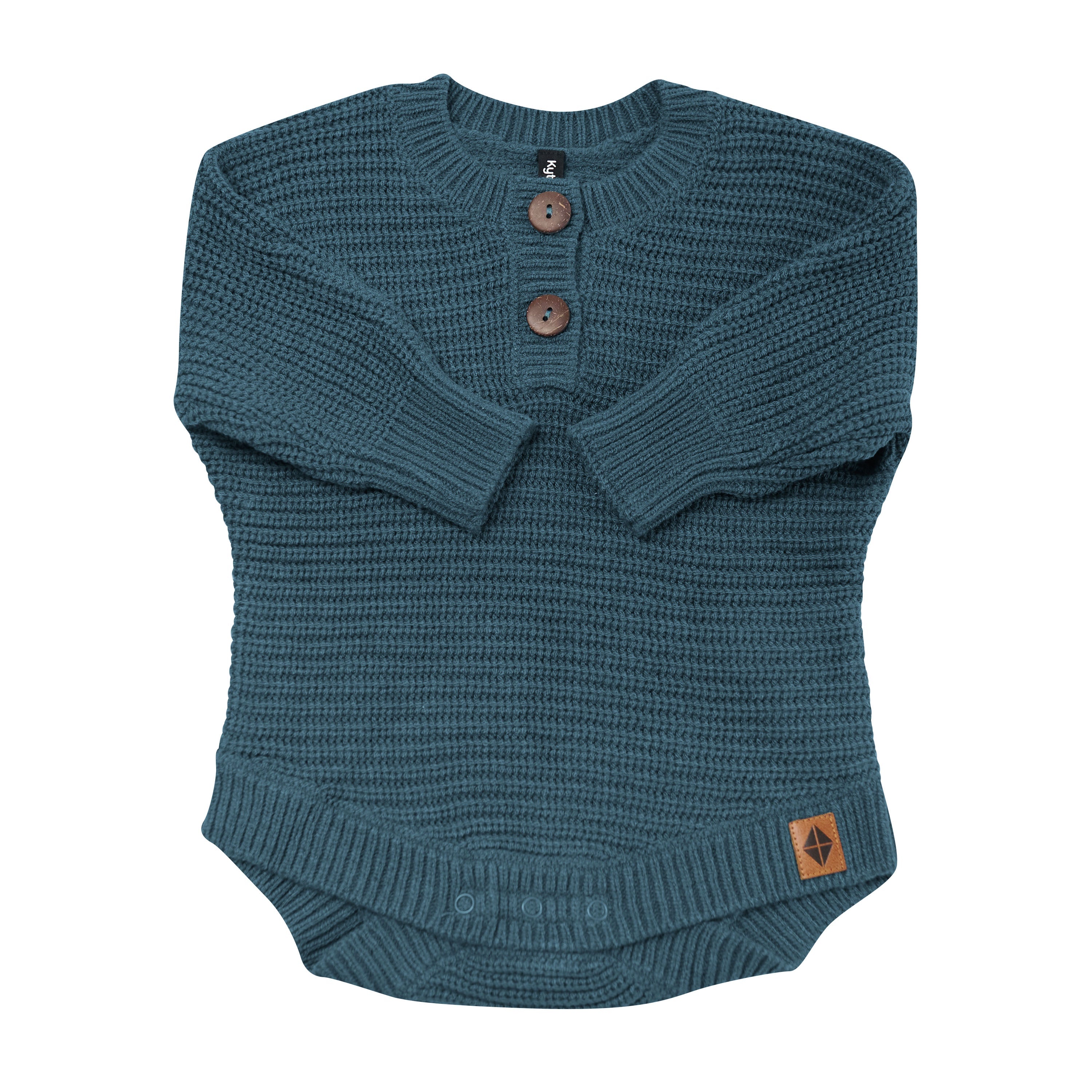 Chunky Knit Romper in Atlantic