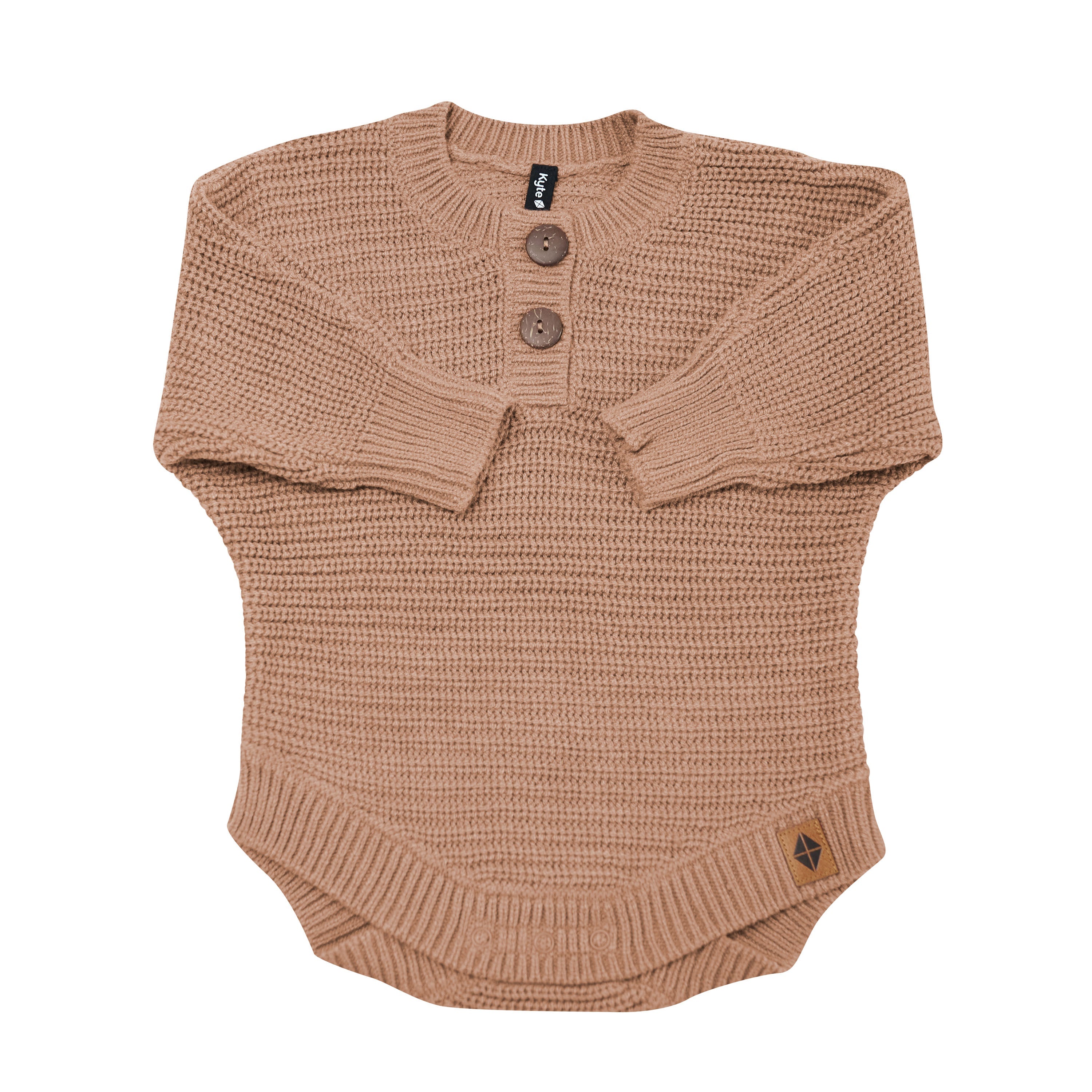 Chunky Knit Romper in Latte