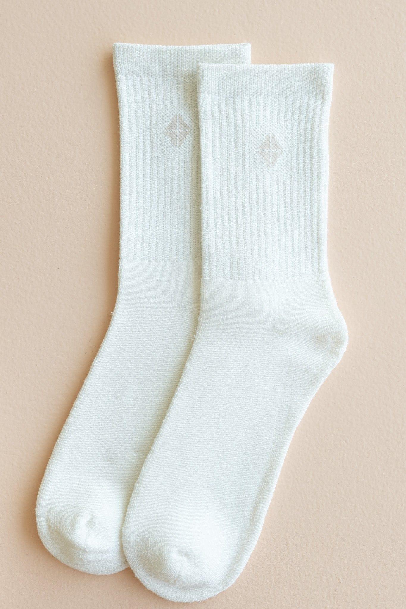 Adult Crew Socks in Cloud