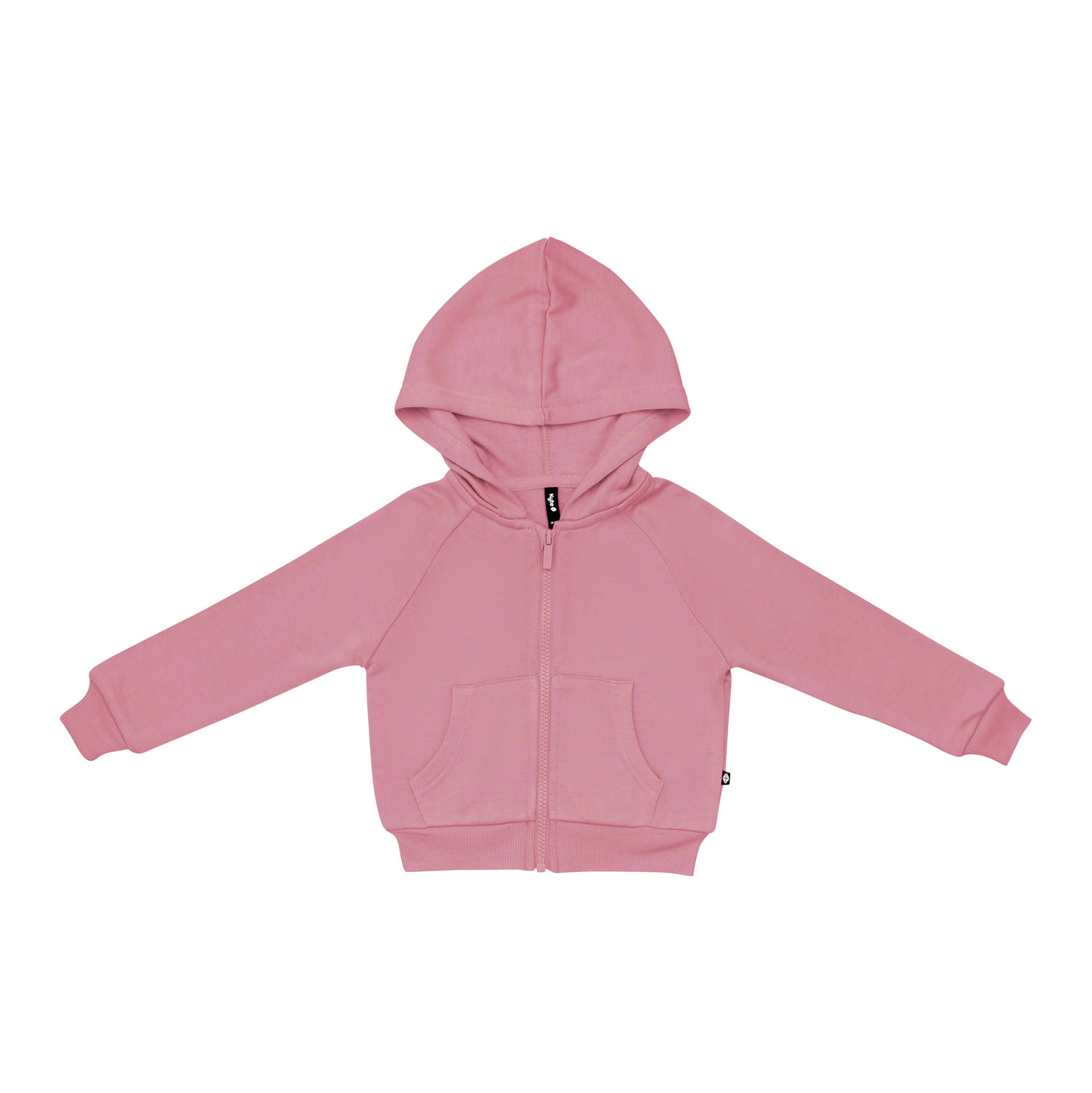 Fleece Zip Up Hoodie in Apple Blossom