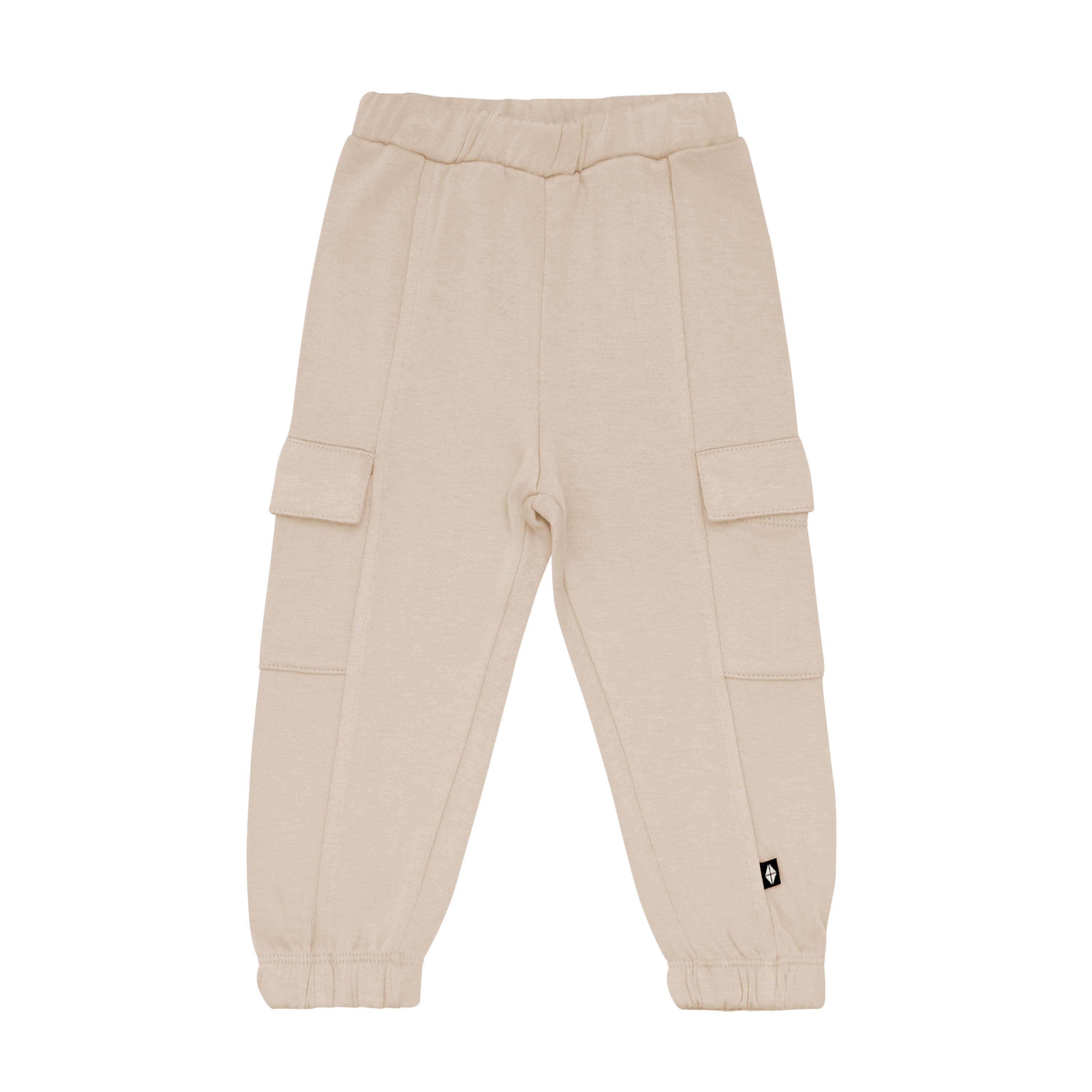 Fleece Cargo Pants in Almond