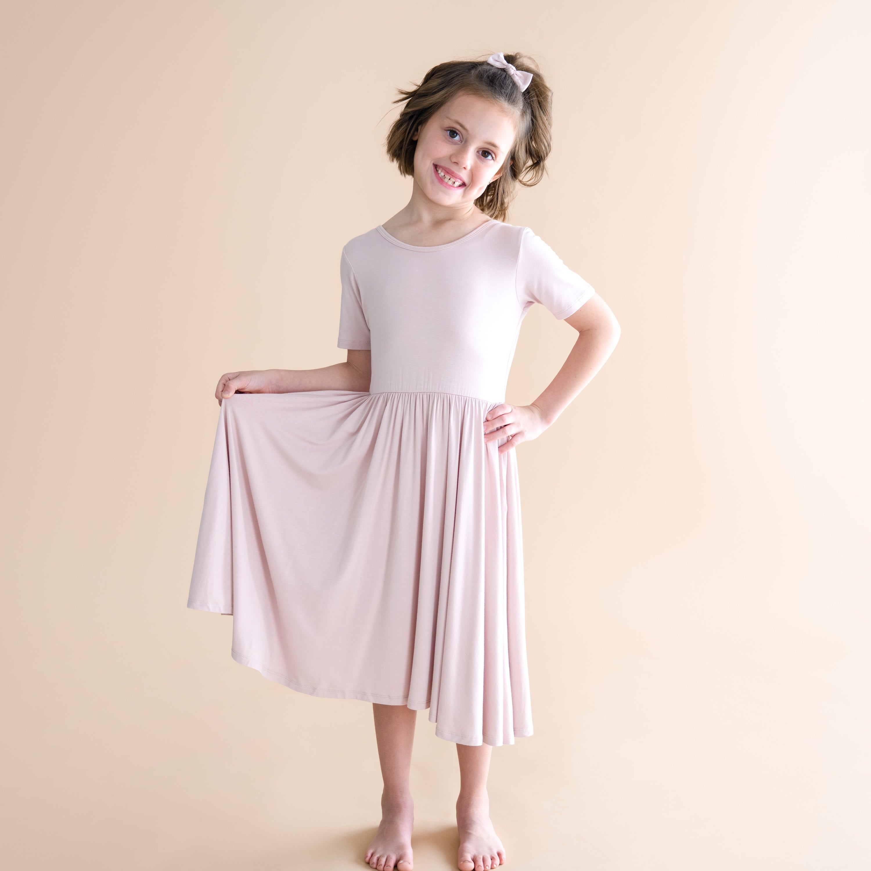 Twirl Dress in Blush