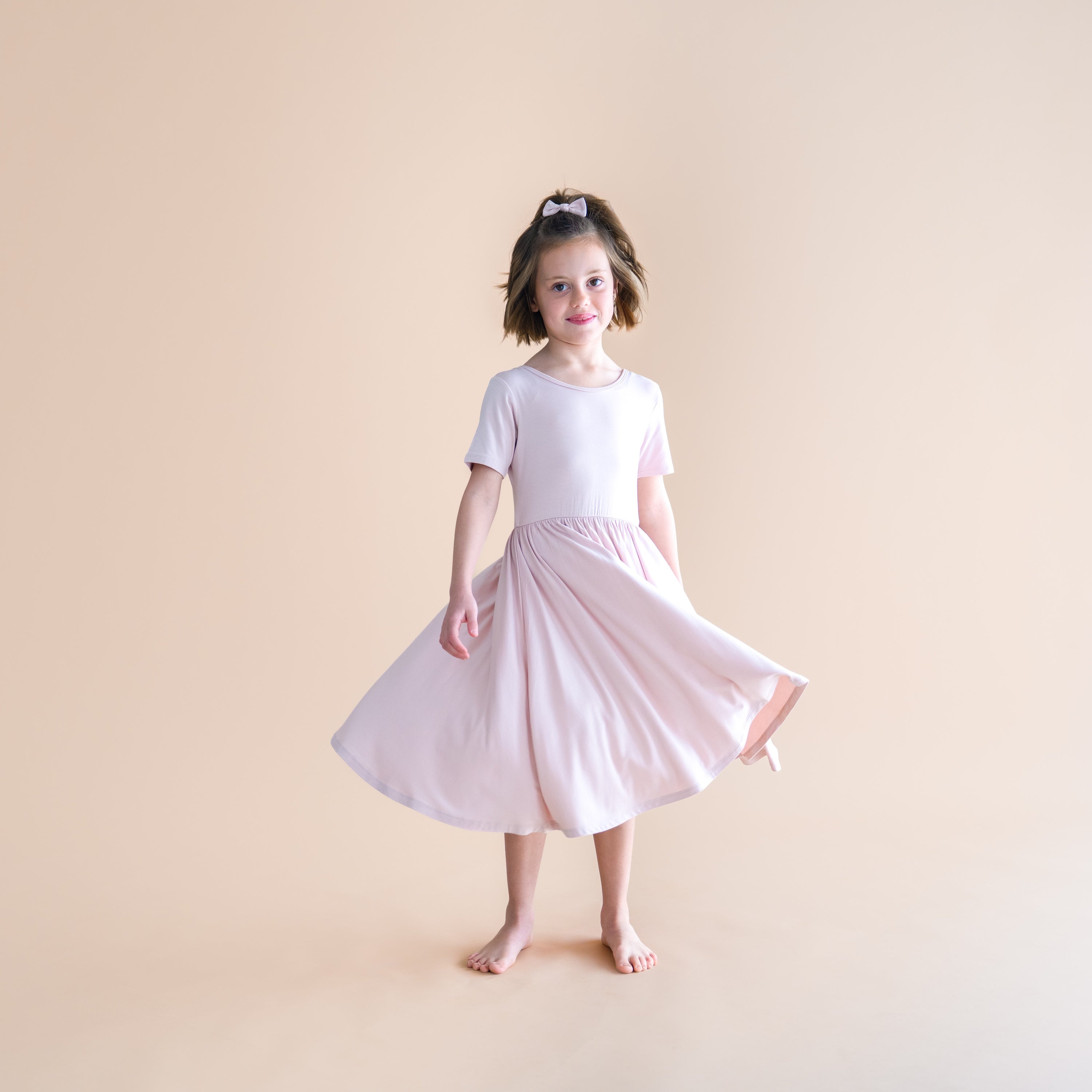 Twirl Dress in Blush