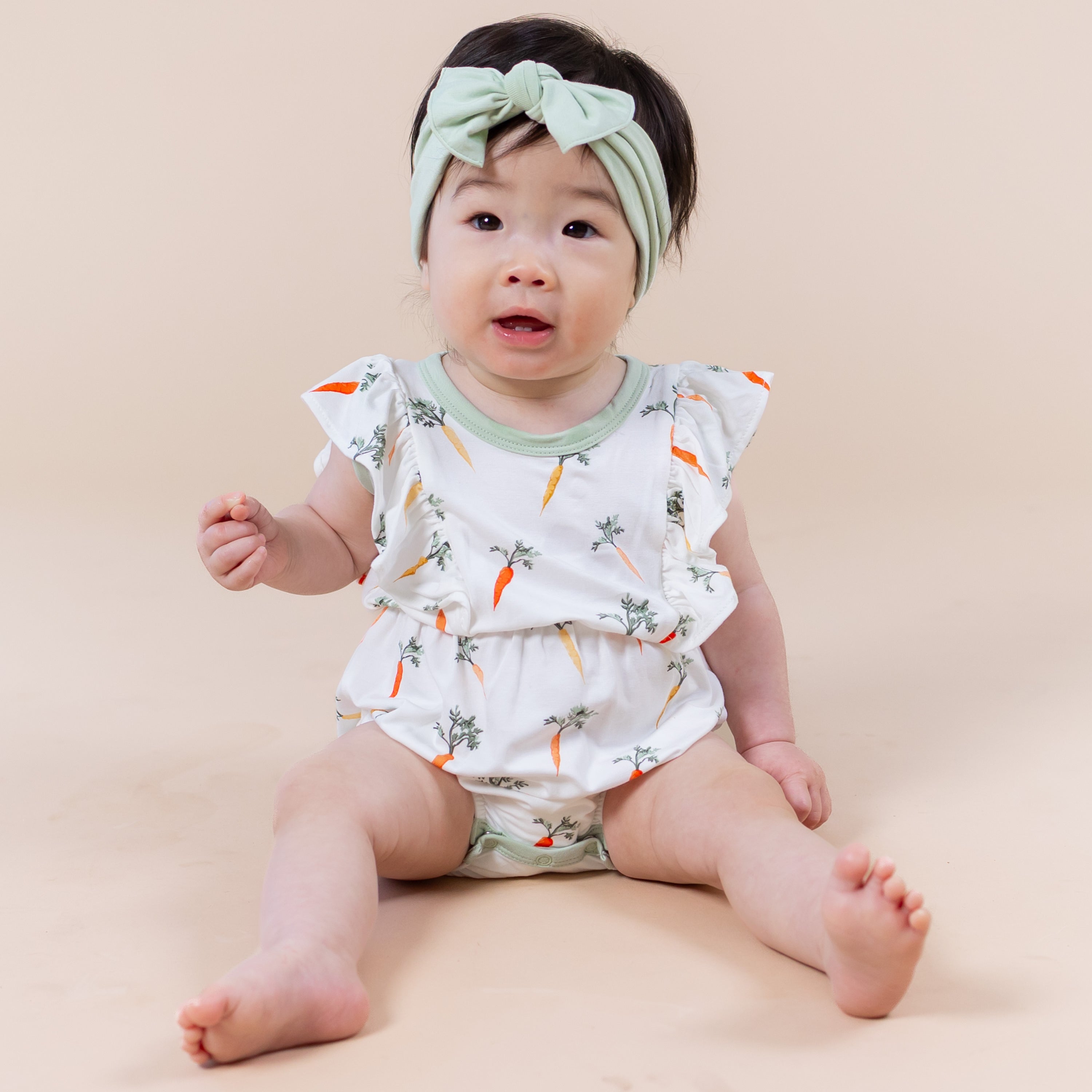 Bubble Romper in Carrot