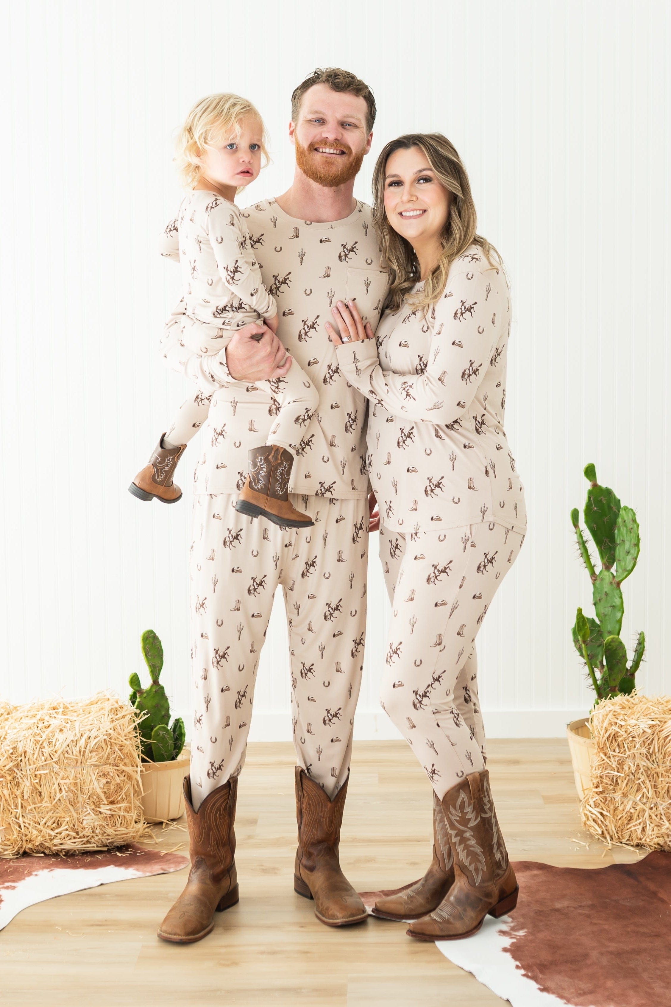 Women's Jogger Pajama Set in Classic Cowboy