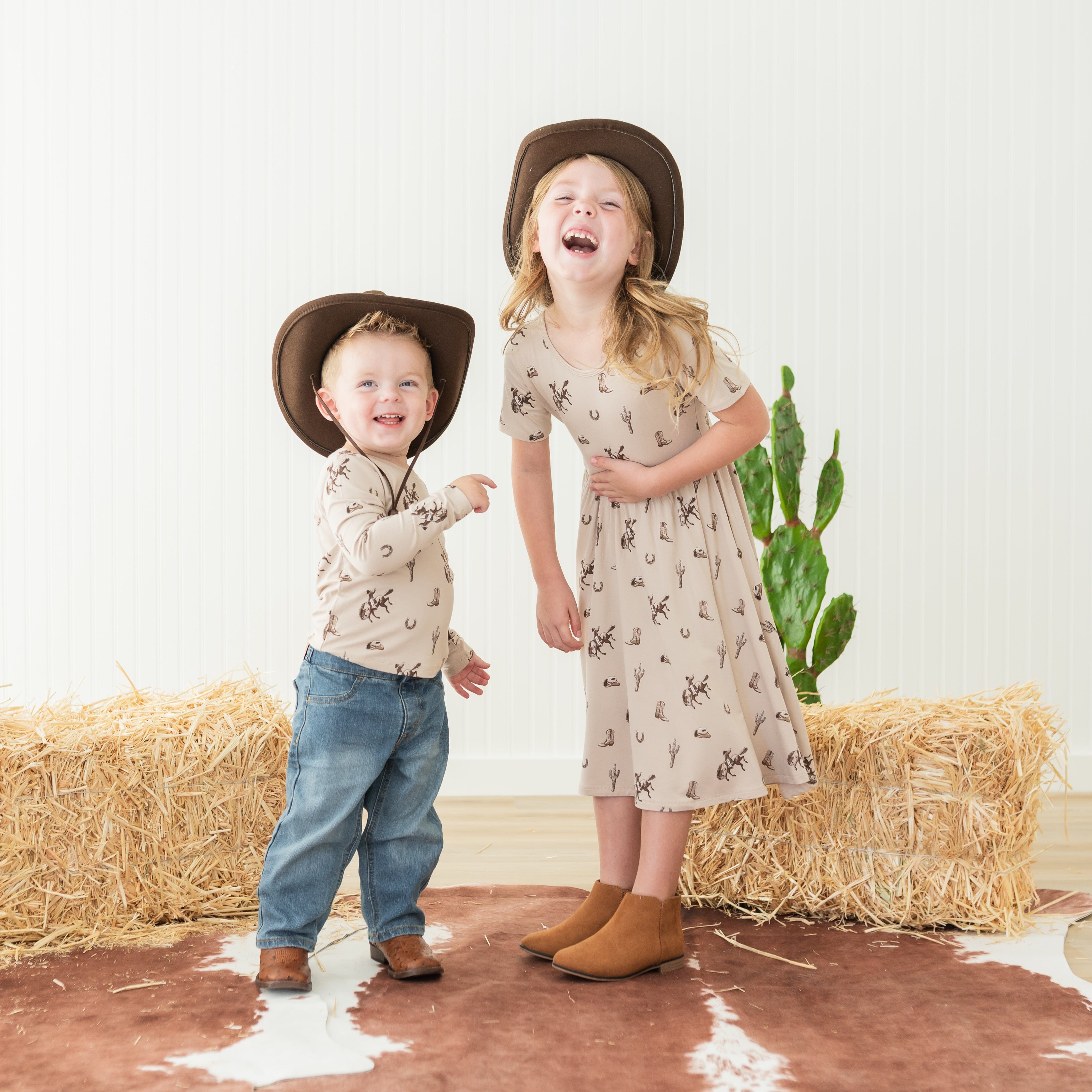 Twirl Dress in Classic Cowboy