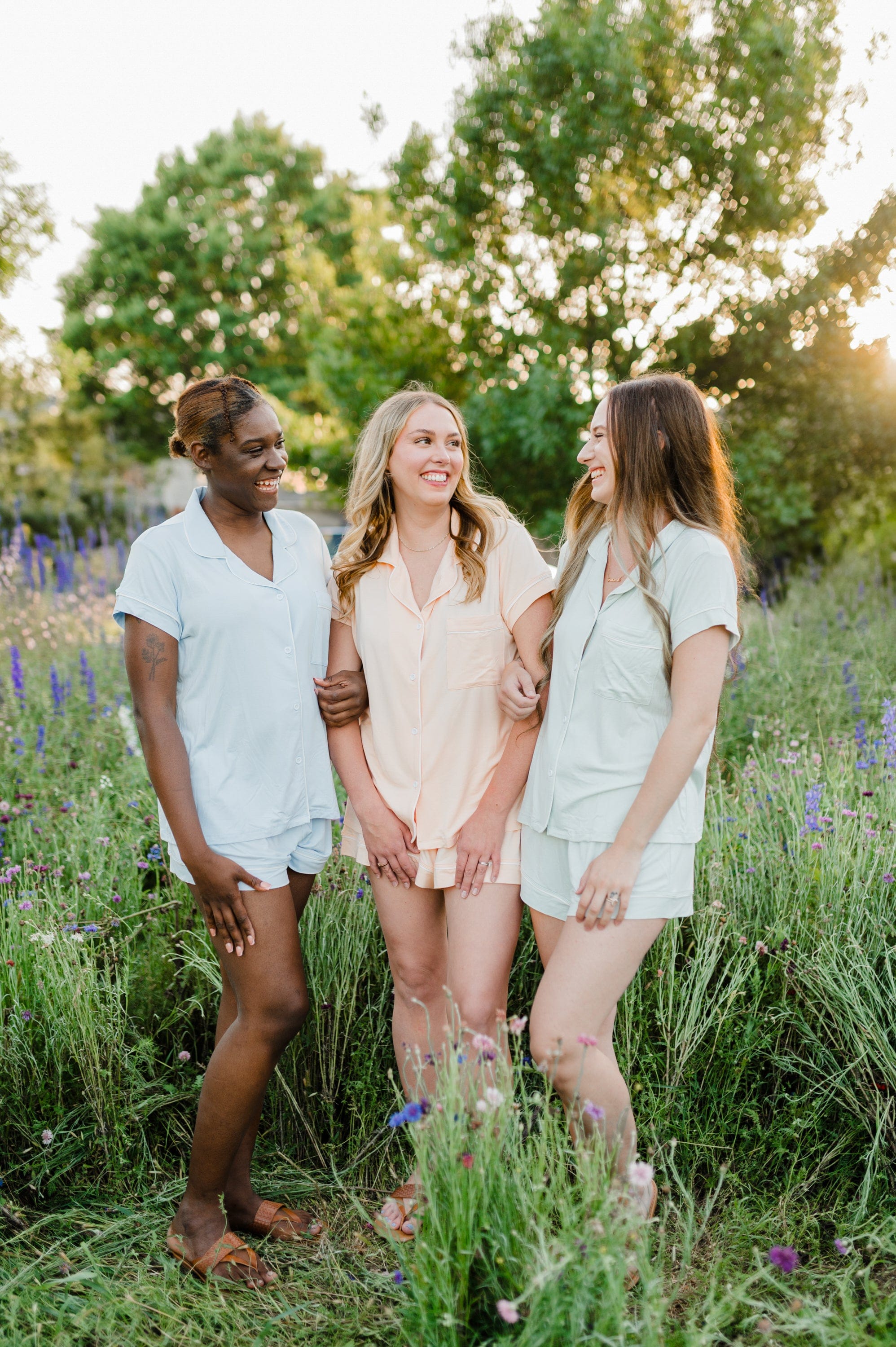 Women's Short Sleeve Pajama Set in Dew