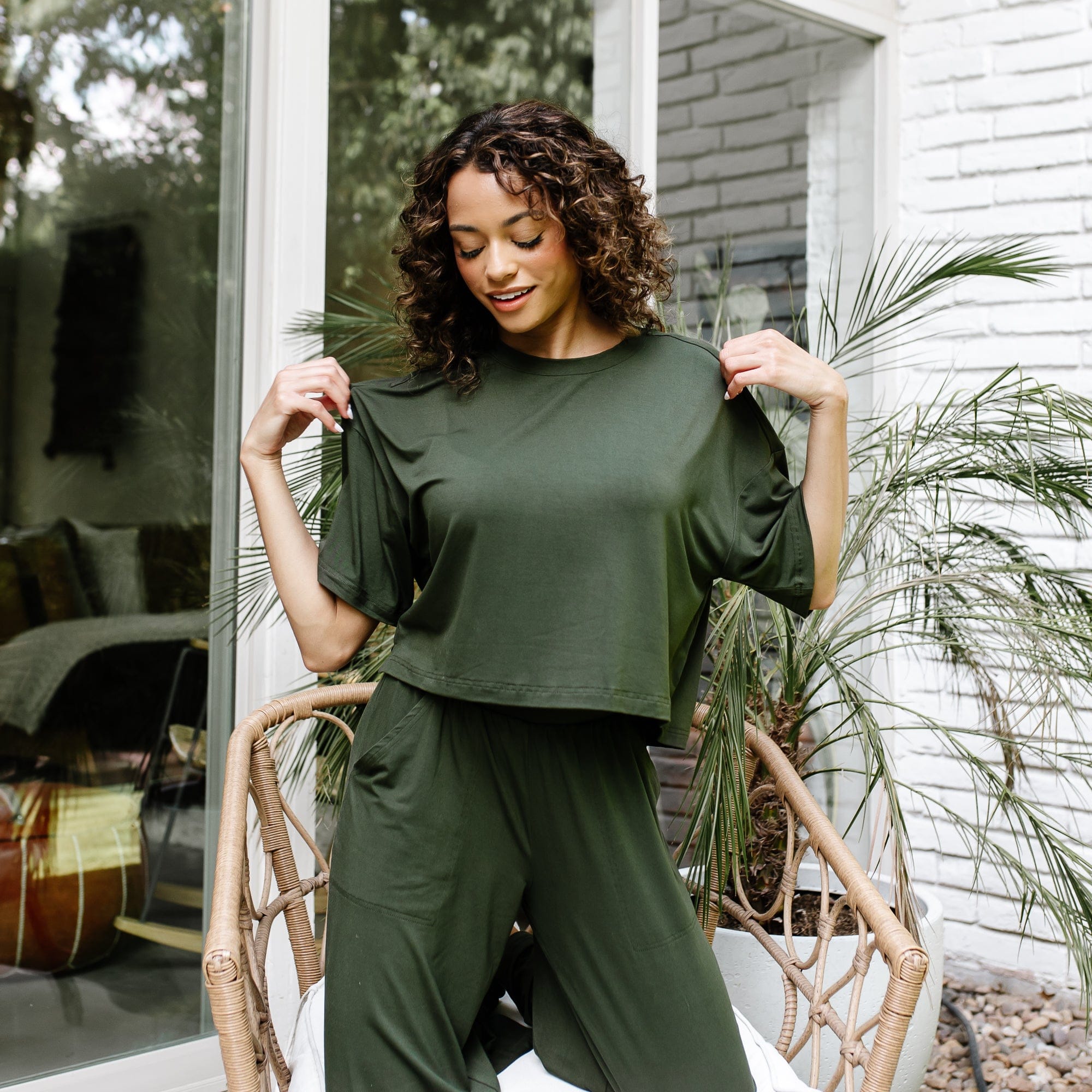 Women's Short Sleeve Tee in Fir