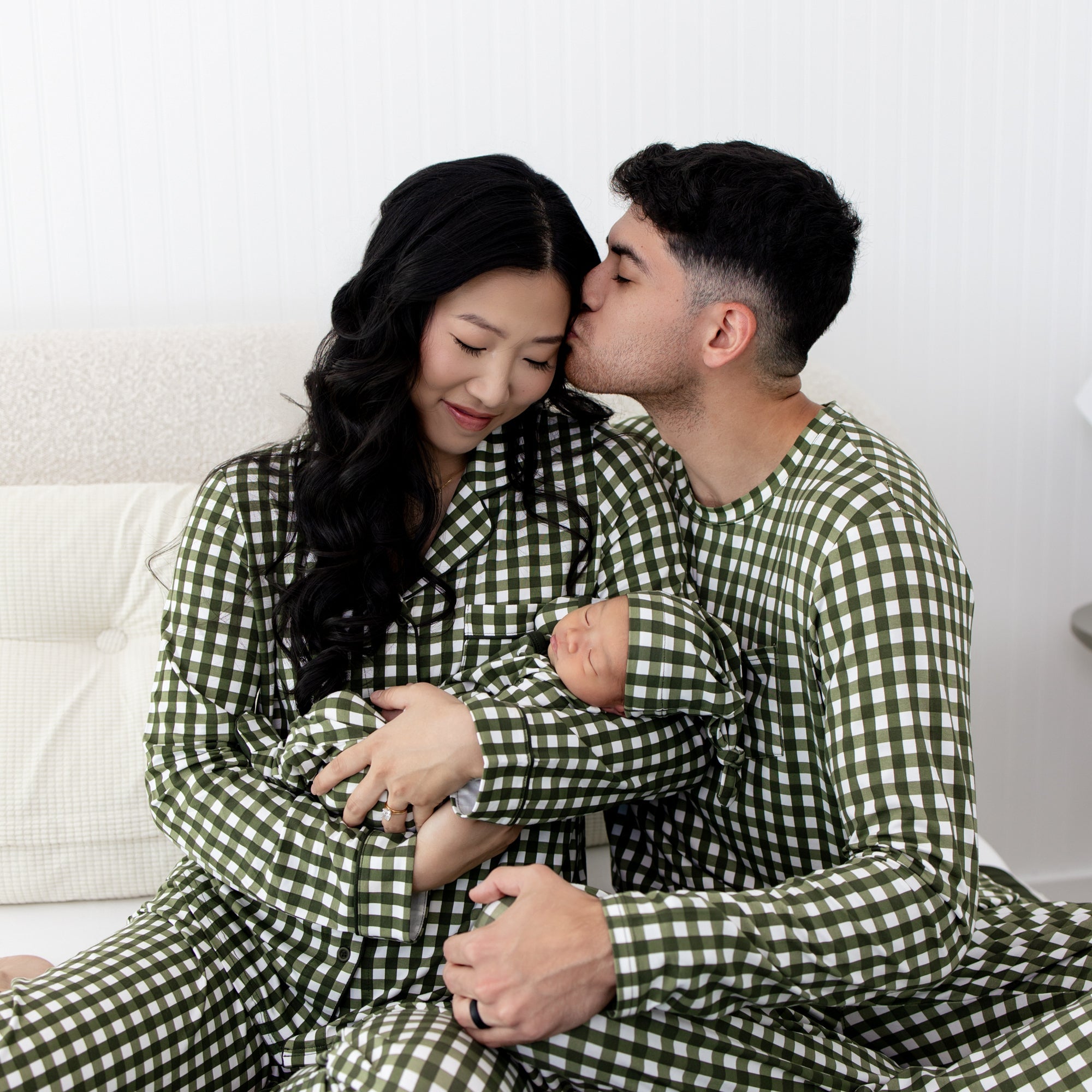 Men's Jogger Set in Gingham Fir
