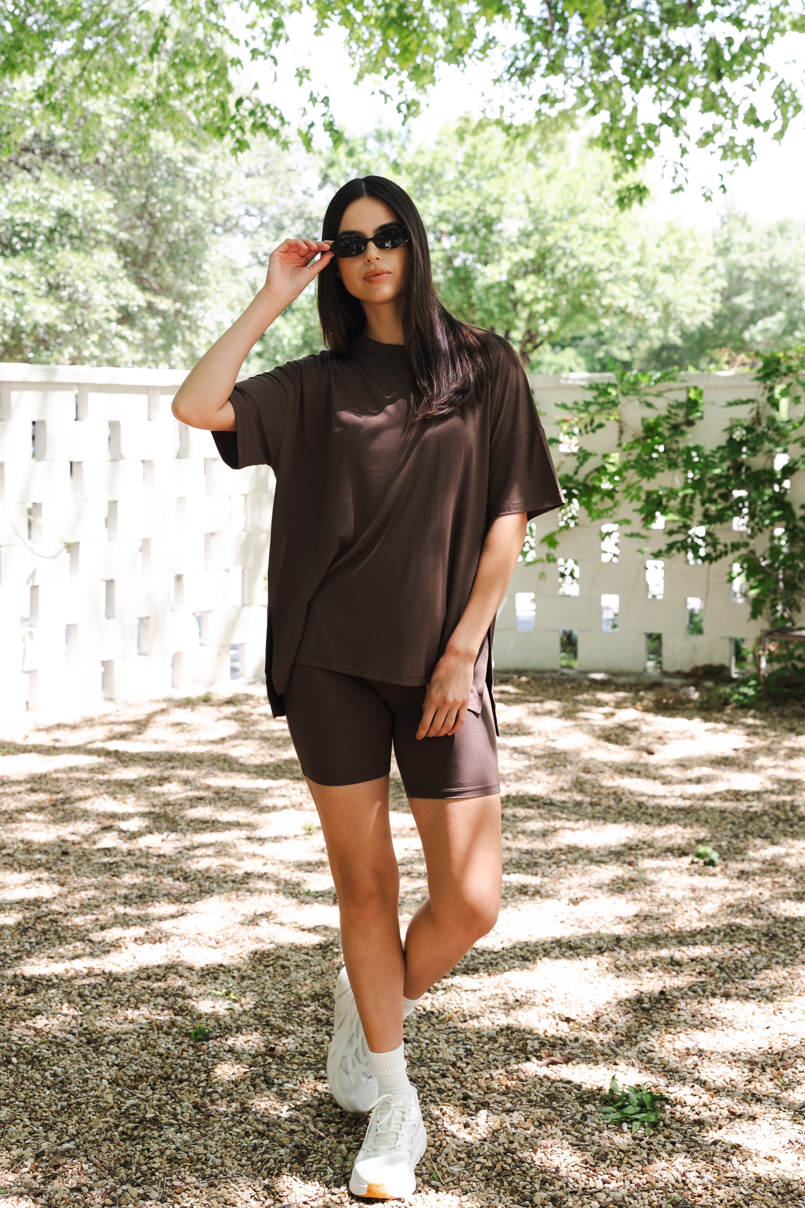 Women’s Biker Short Set in Espresso