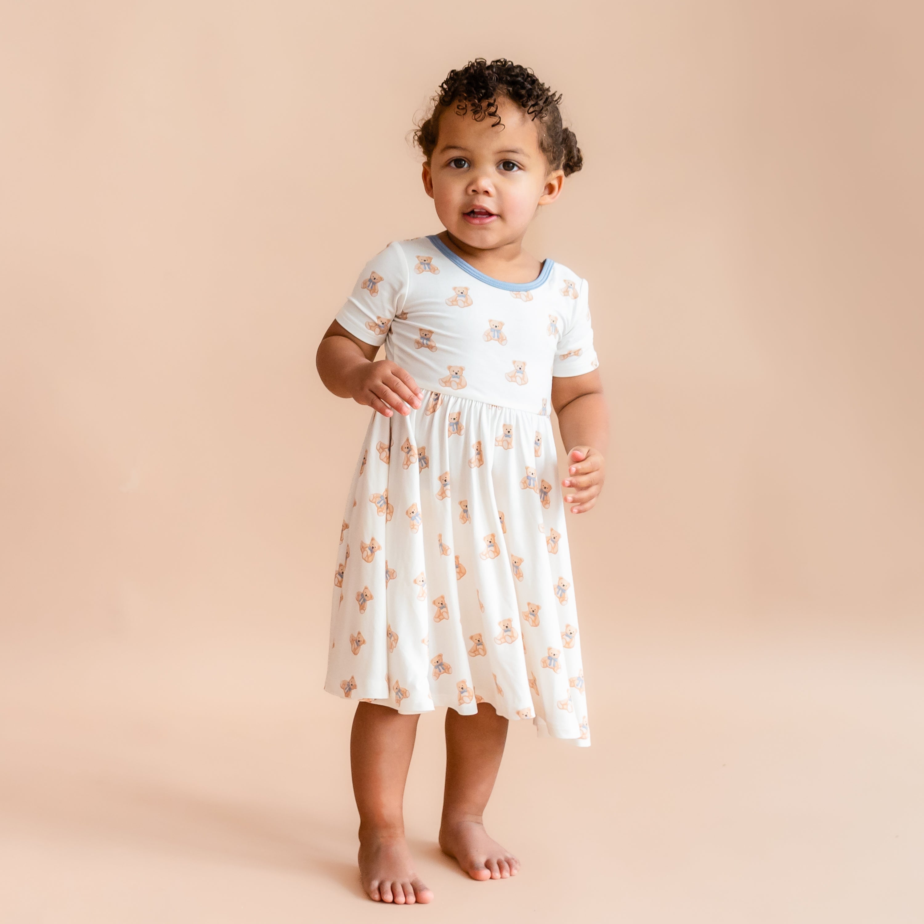 Twirl Dress in Teddy Bear