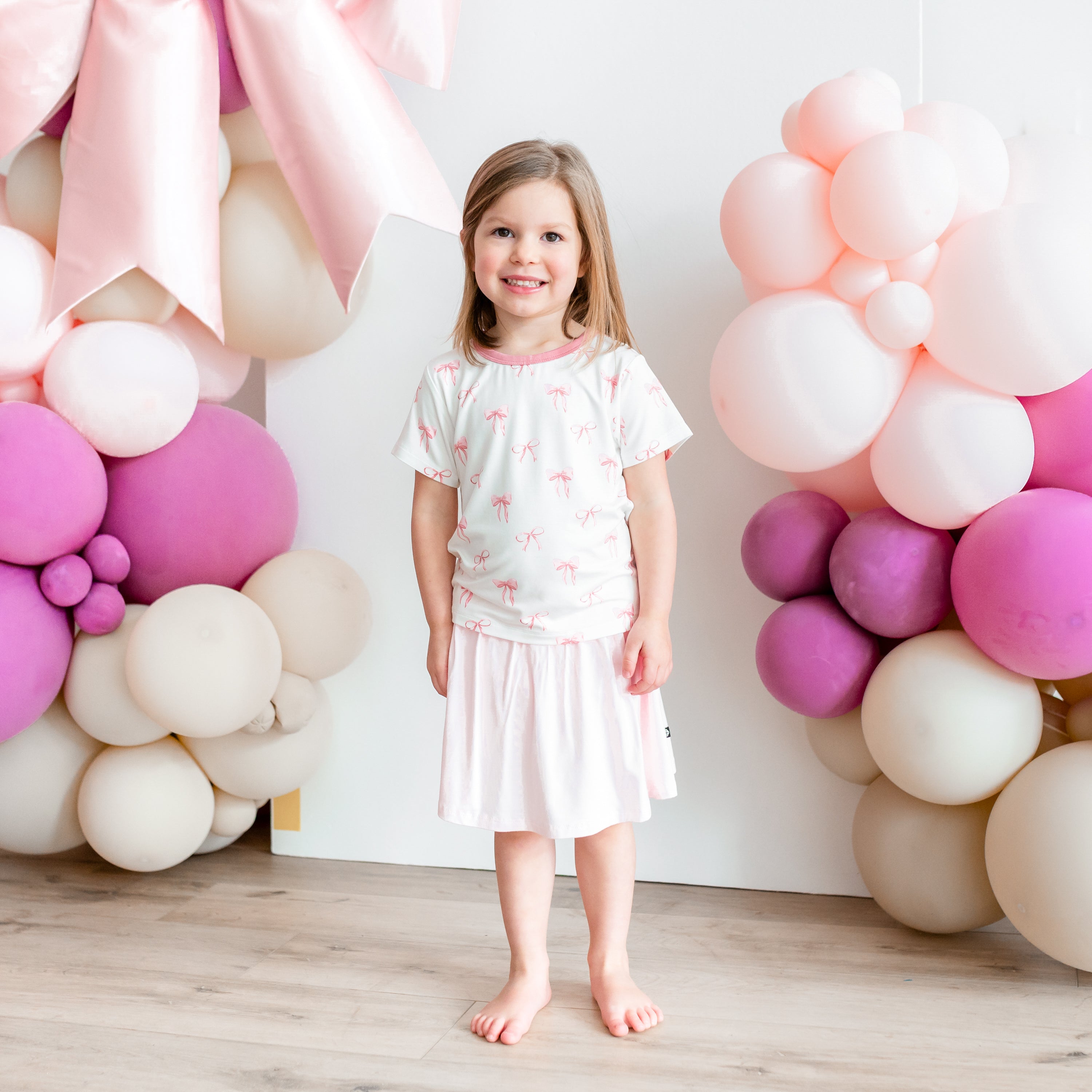Toddler Basic Tee in Bow
