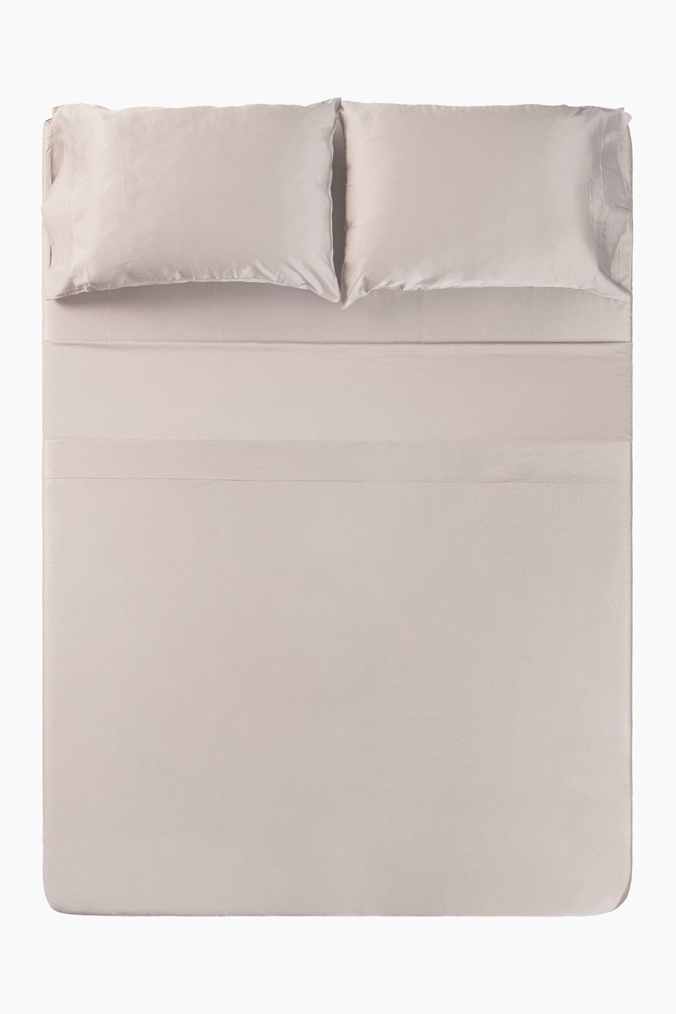 Bamboo Sateen Sheet Set in Sand Stone