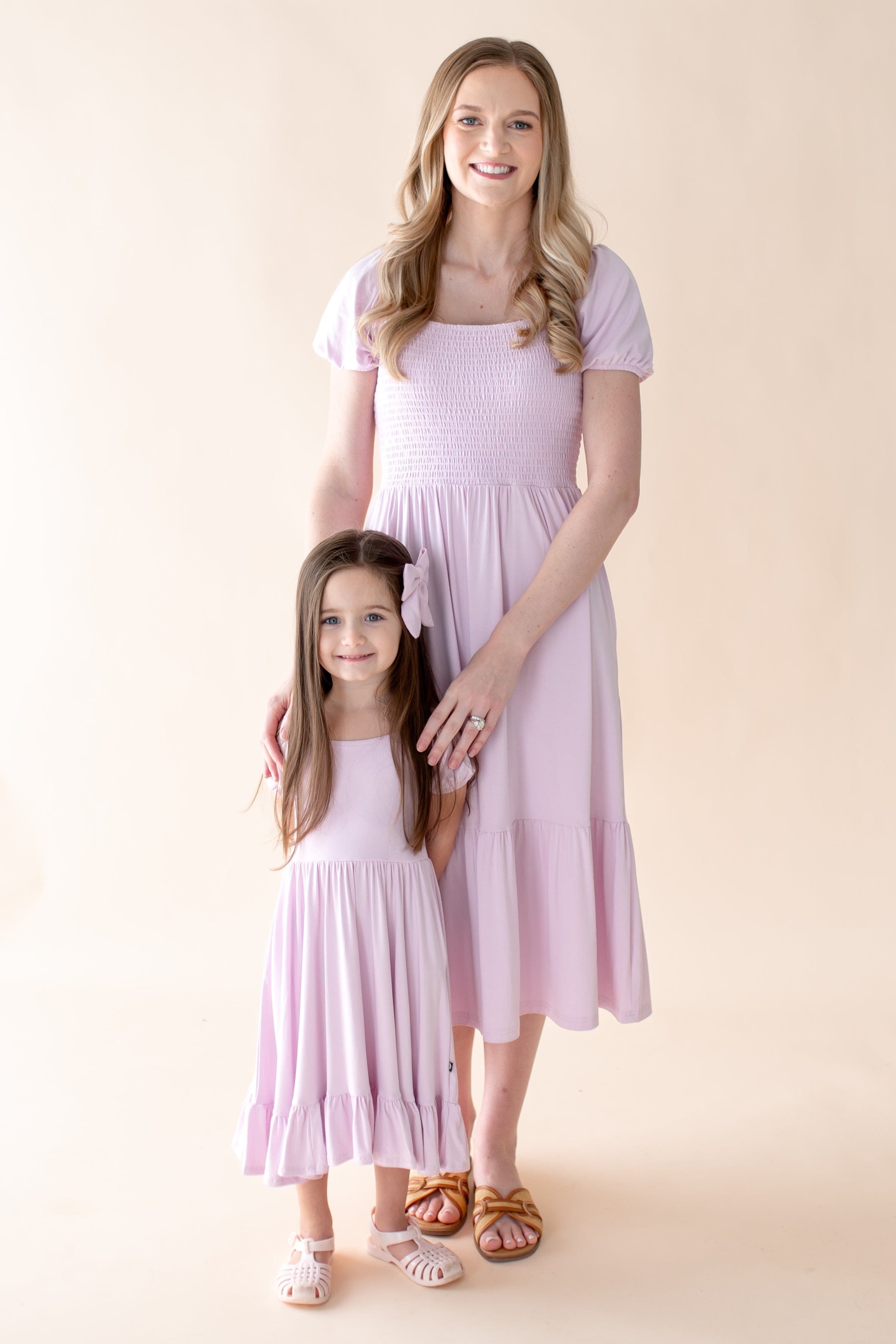 Women’s Smocked Dress in Thistle