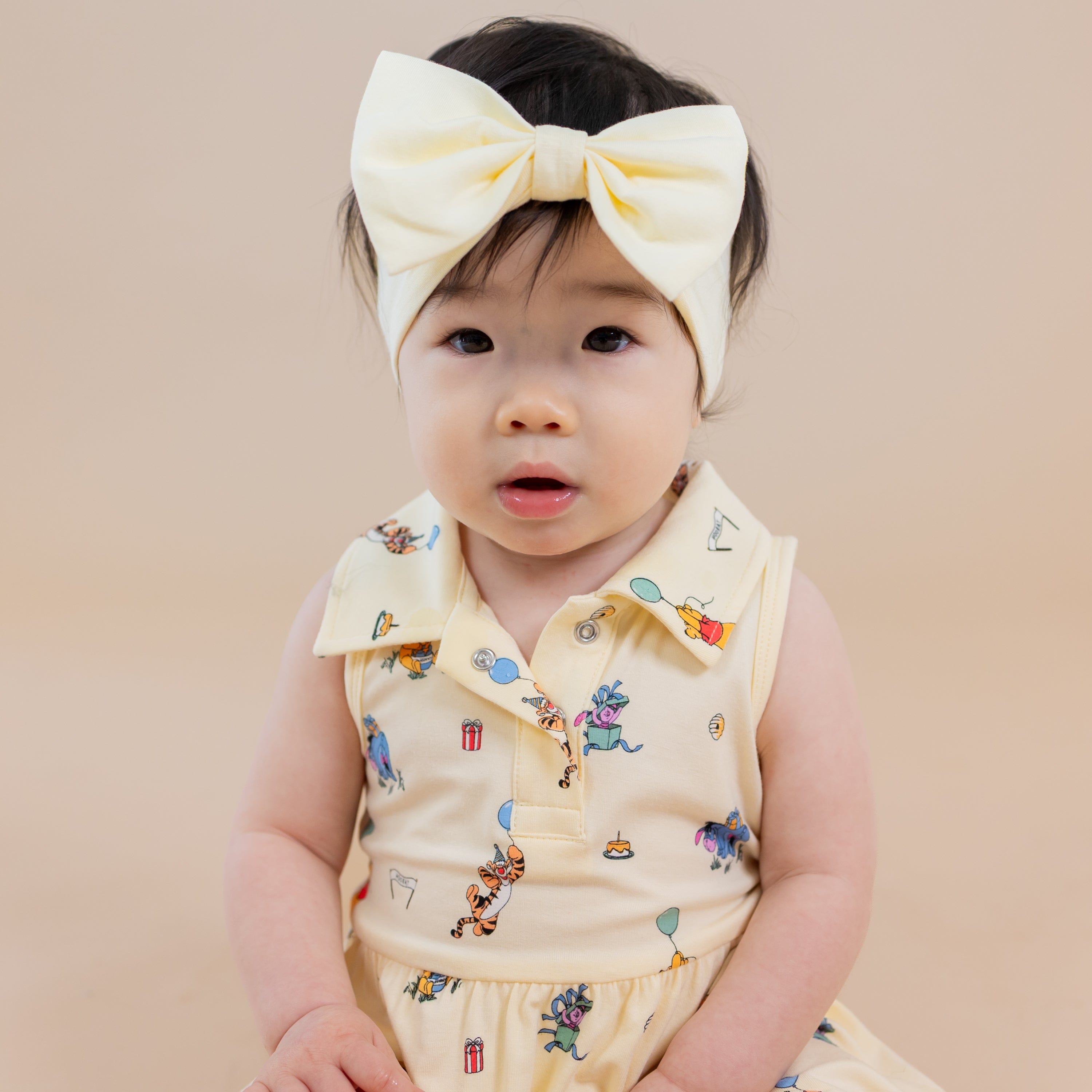 Polo Bodysuit Dress in Winnie the Pooh Celebration