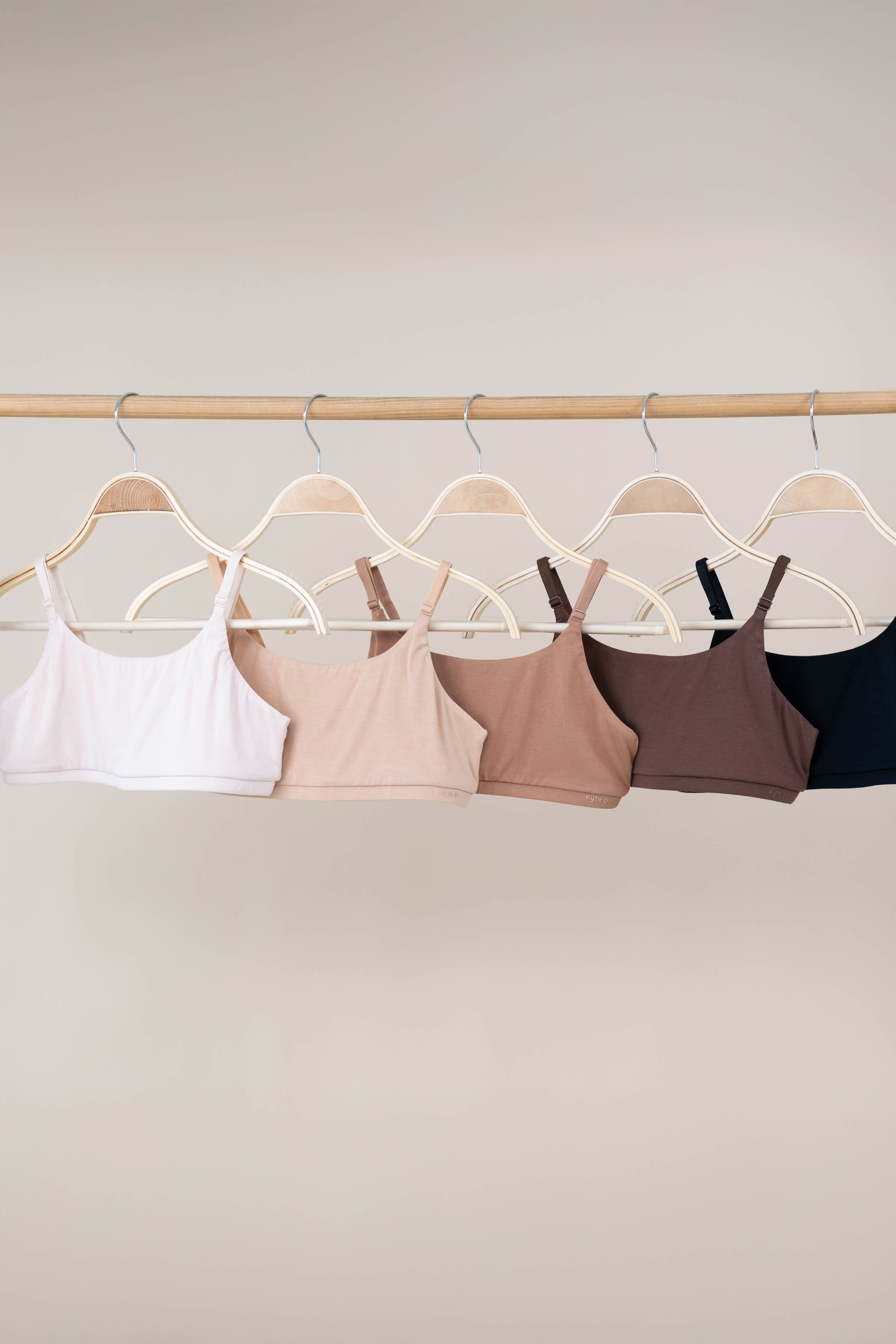 Women's Scoop Neck Bralette in Latte