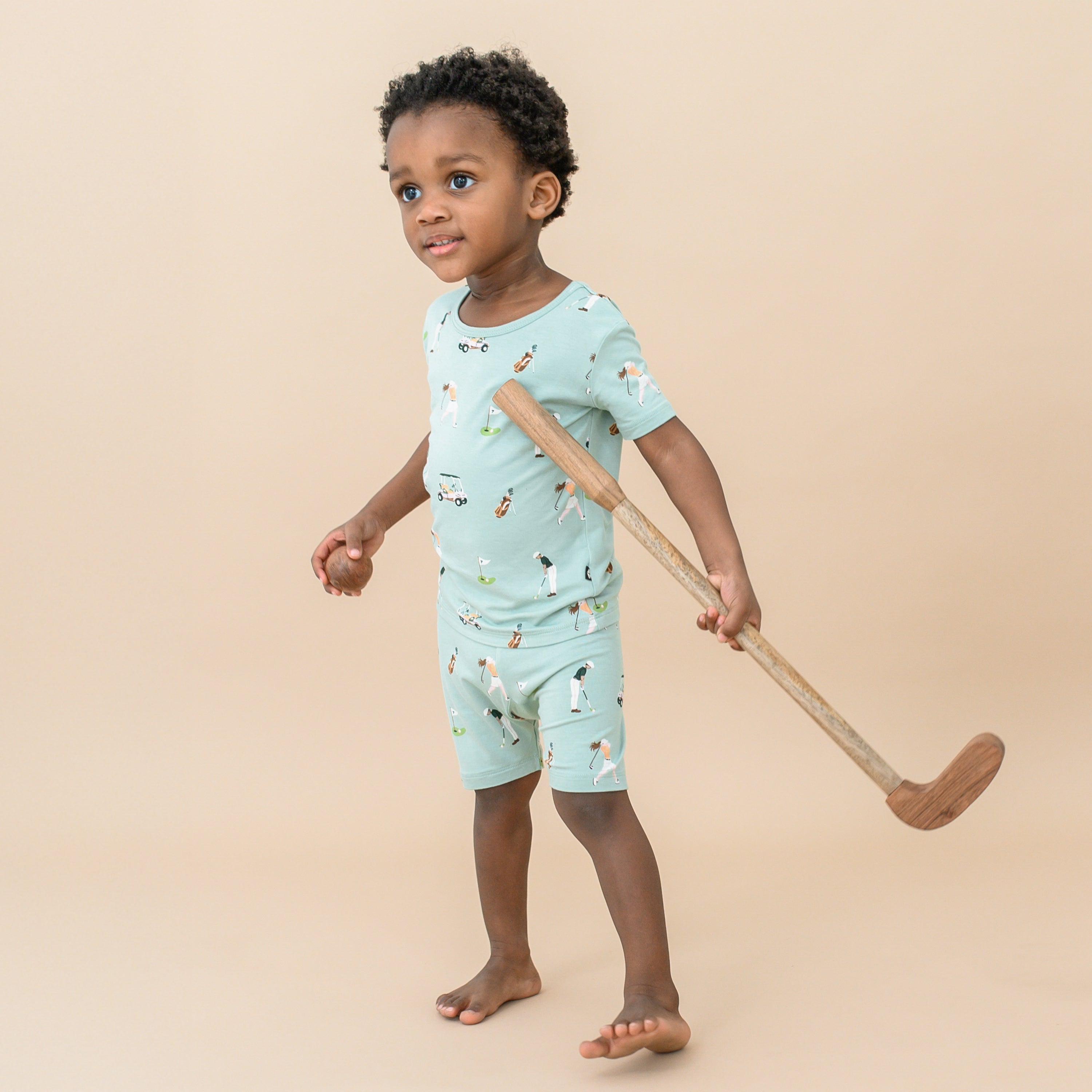 Short Sleeve Pajamas in Golf
