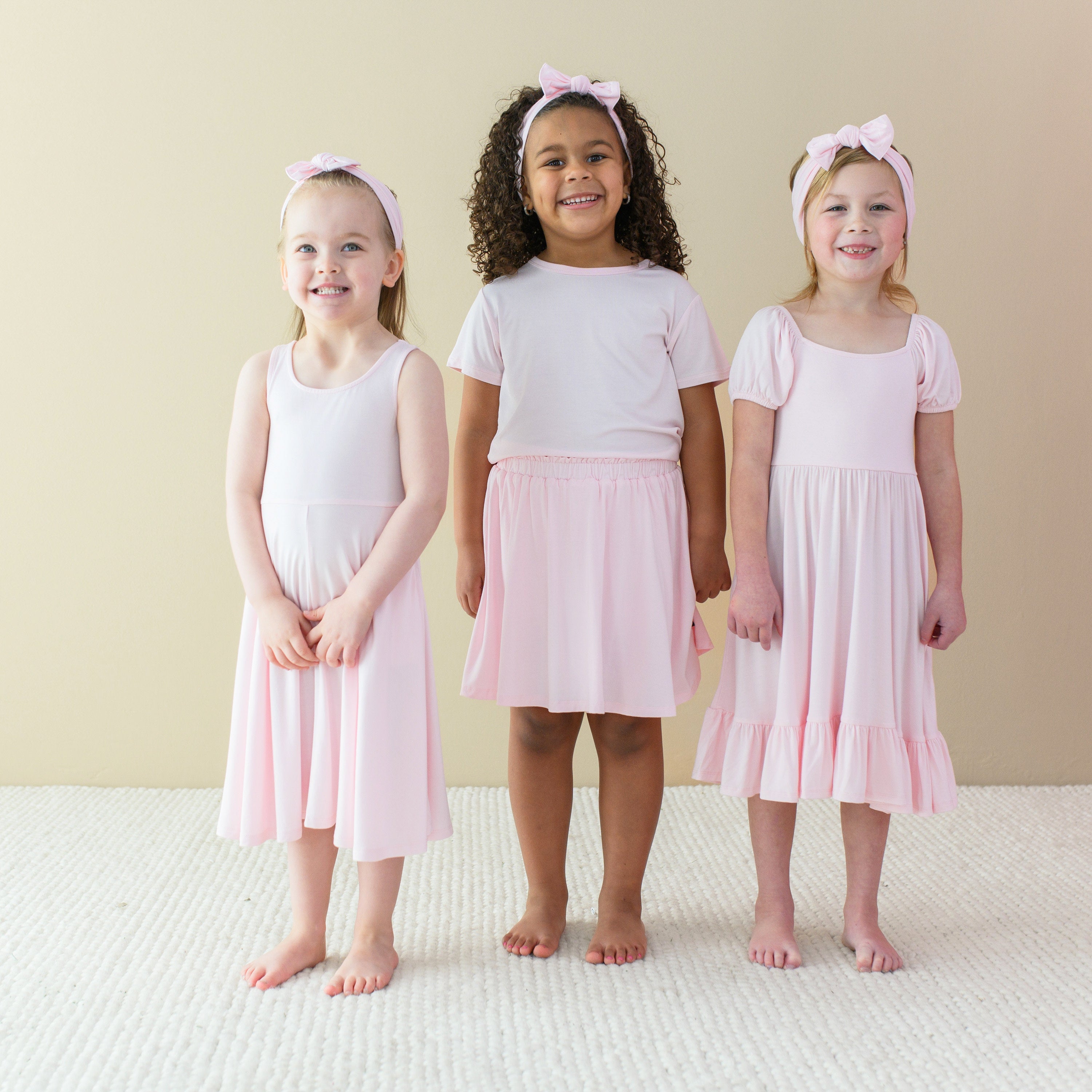 Puff Sleeve Twirl Dress in Sakura