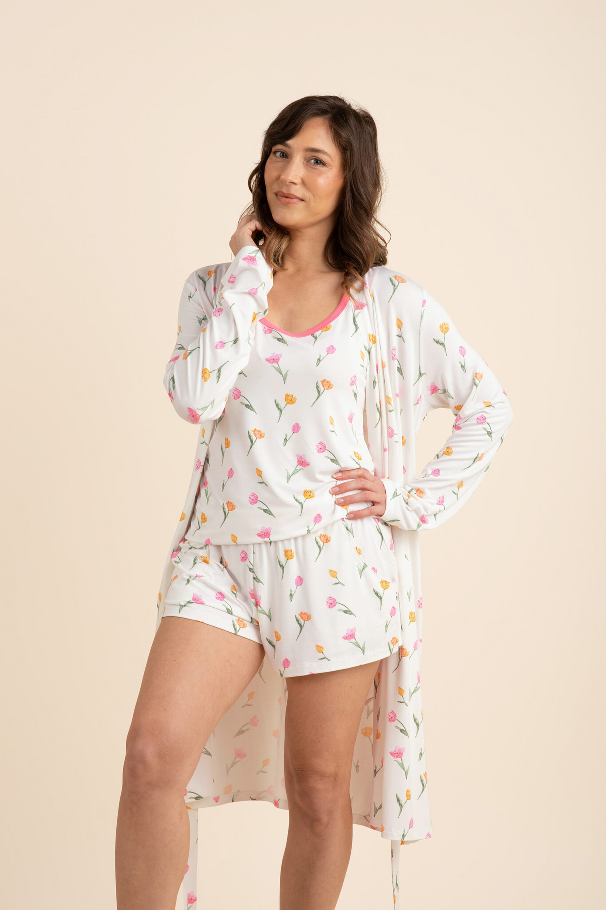 Women's Lounge Robe in Tulip