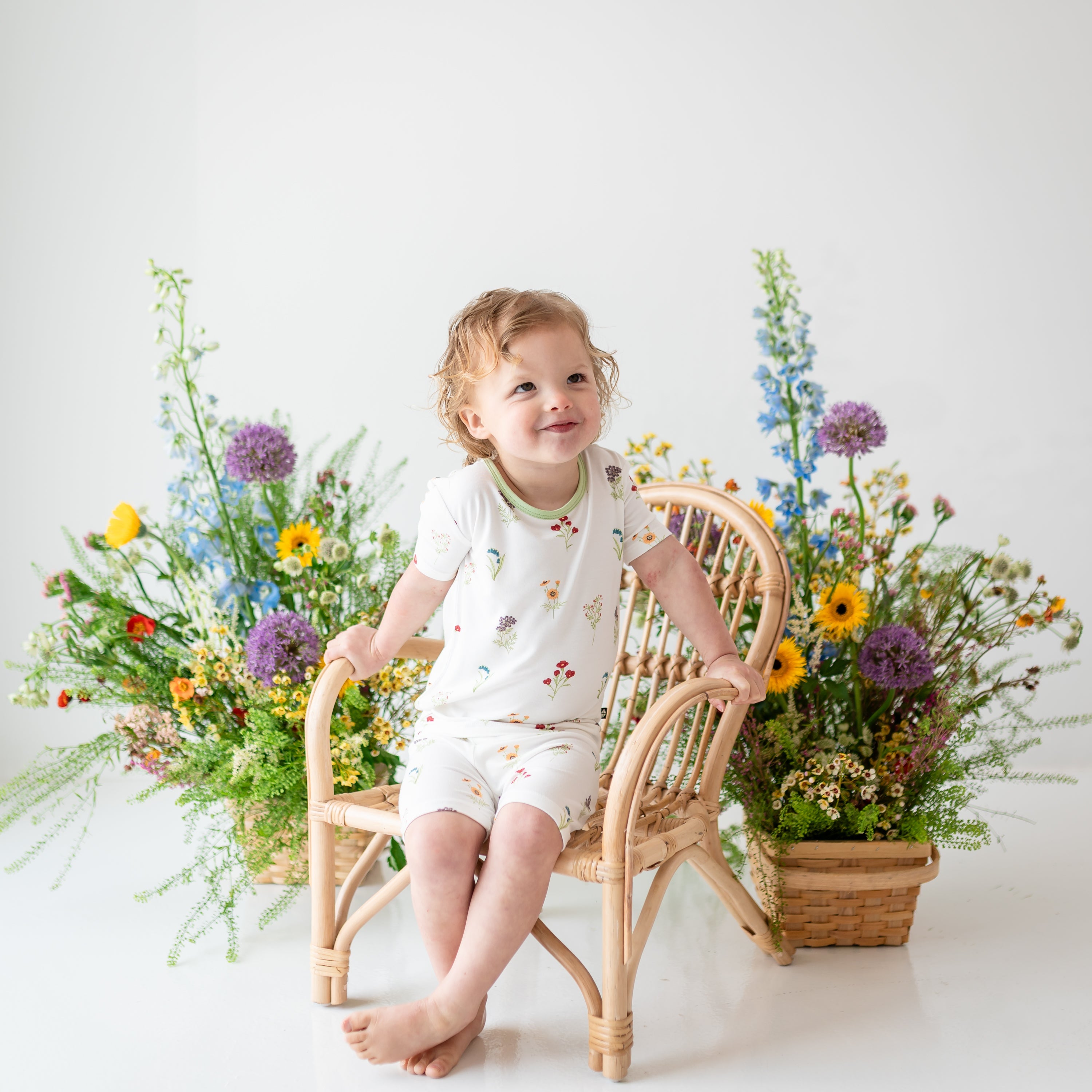 Short Sleeve Pajamas in Wildflower