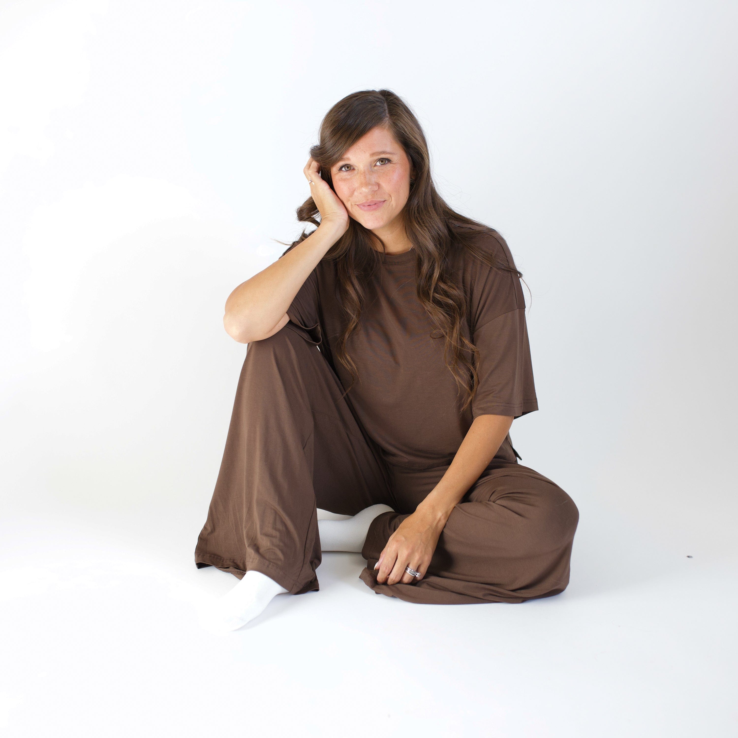 Women's Wide Leg Pant in Espresso
