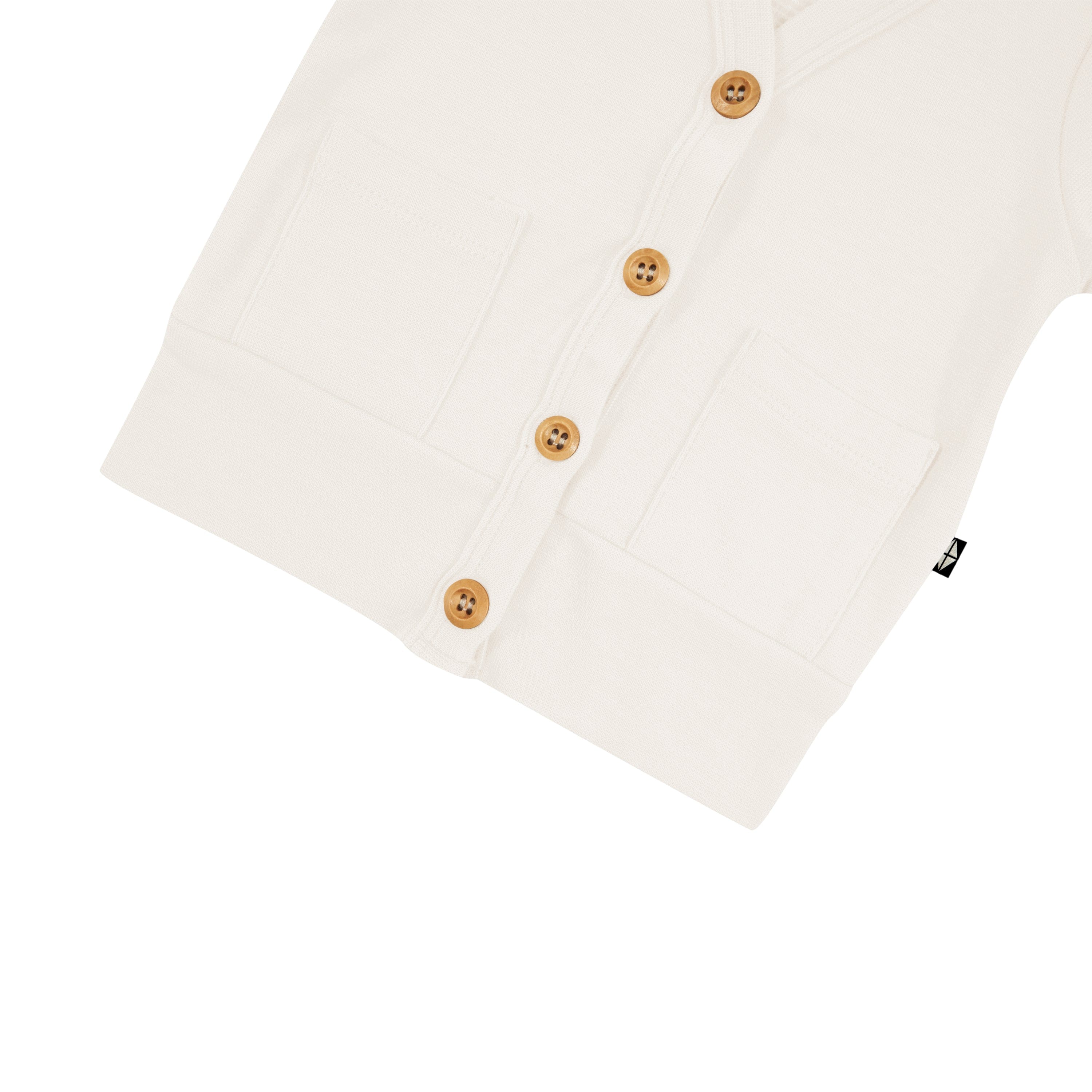 Bamboo Jersey Cardigan in Oat