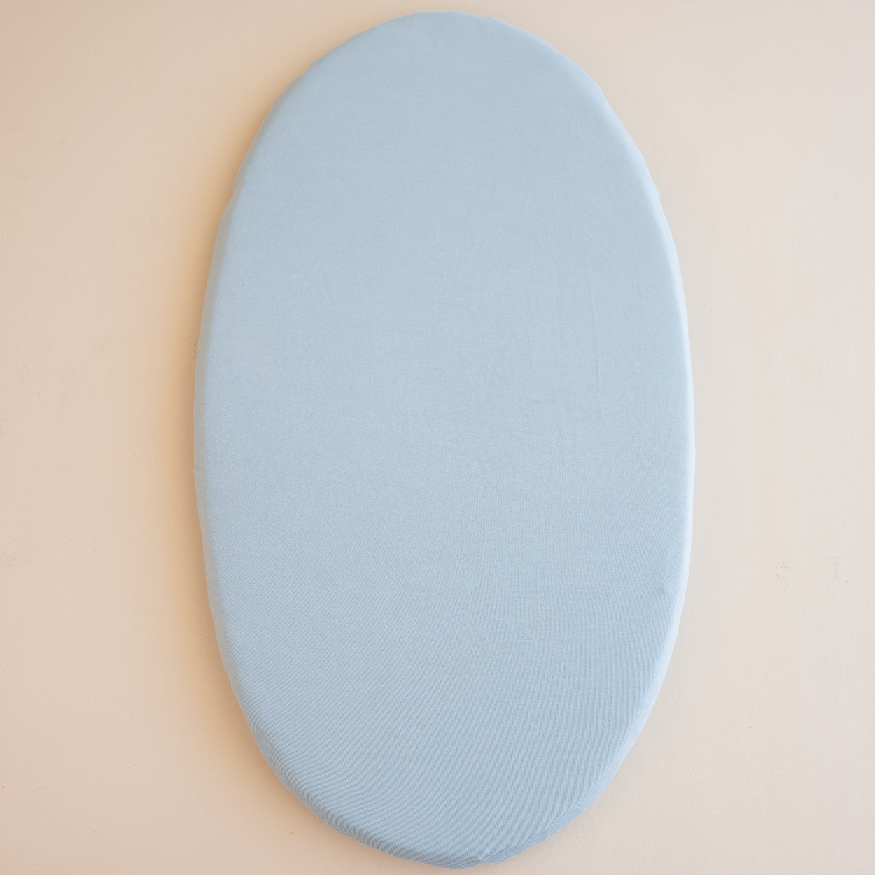 Oval Bassinet Sheet in Fog