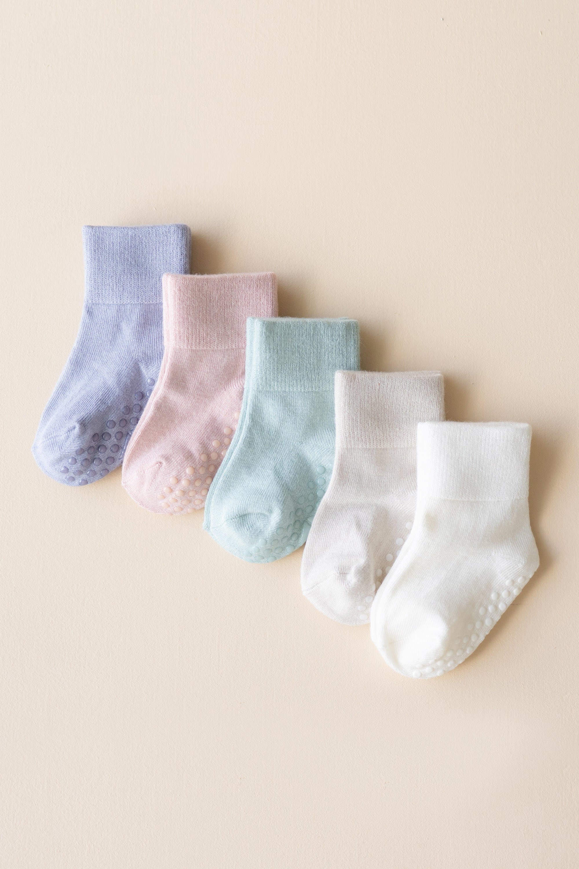 Quarter Socks Combo 5-Pack in Pastel